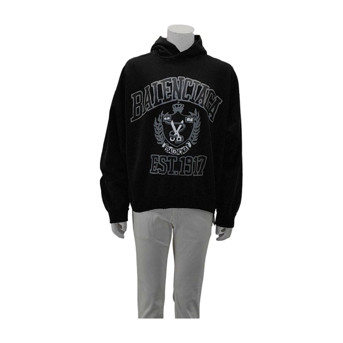 Balenciaga Balenciaga Est. 1917 Logo Hoodie Size M Size US M / EU 48-50 / 2 - 1 Thumbnail