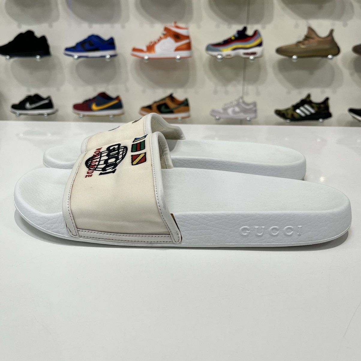 Gucci Gucci Slides White Size US 10 / EU 43 - 3 Thumbnail
