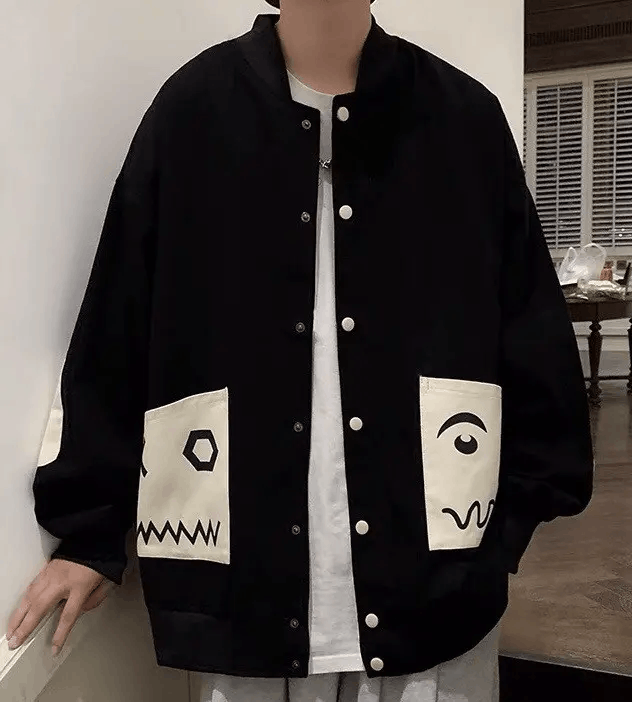 Japanese Brand × Vintage Rare cartoon pocket jacket graphic aesthetic Size US XL / EU 56 / 4 - 2 Thumbnail