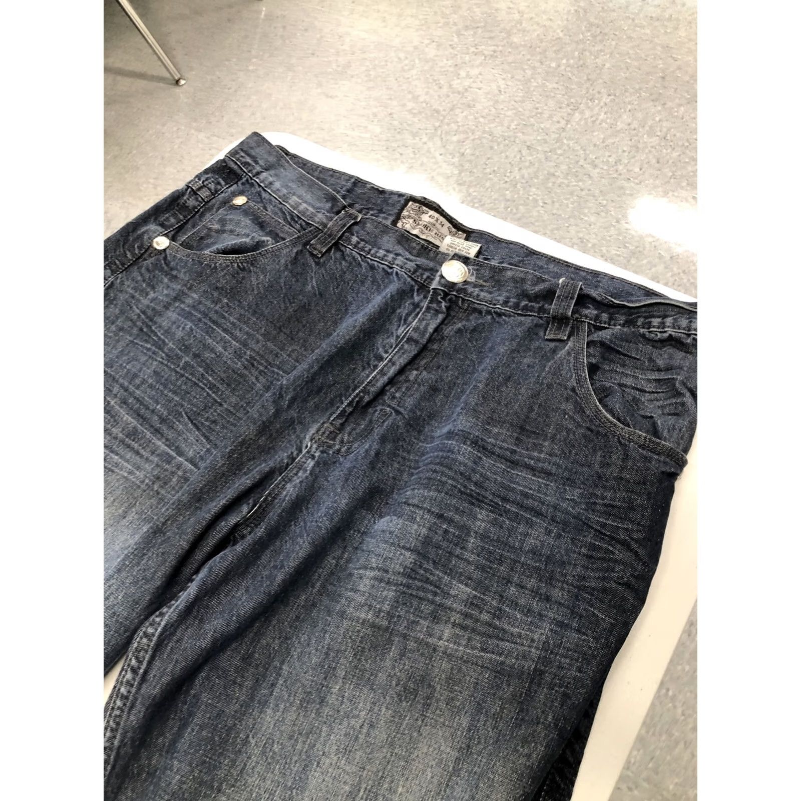 Vintage Smoke Rise Jeans Men Size 40x34 Blue Stretch Extra Tough Standard Nice Condition Superior Size US 40 / EU 56 - 5 Thumbnail