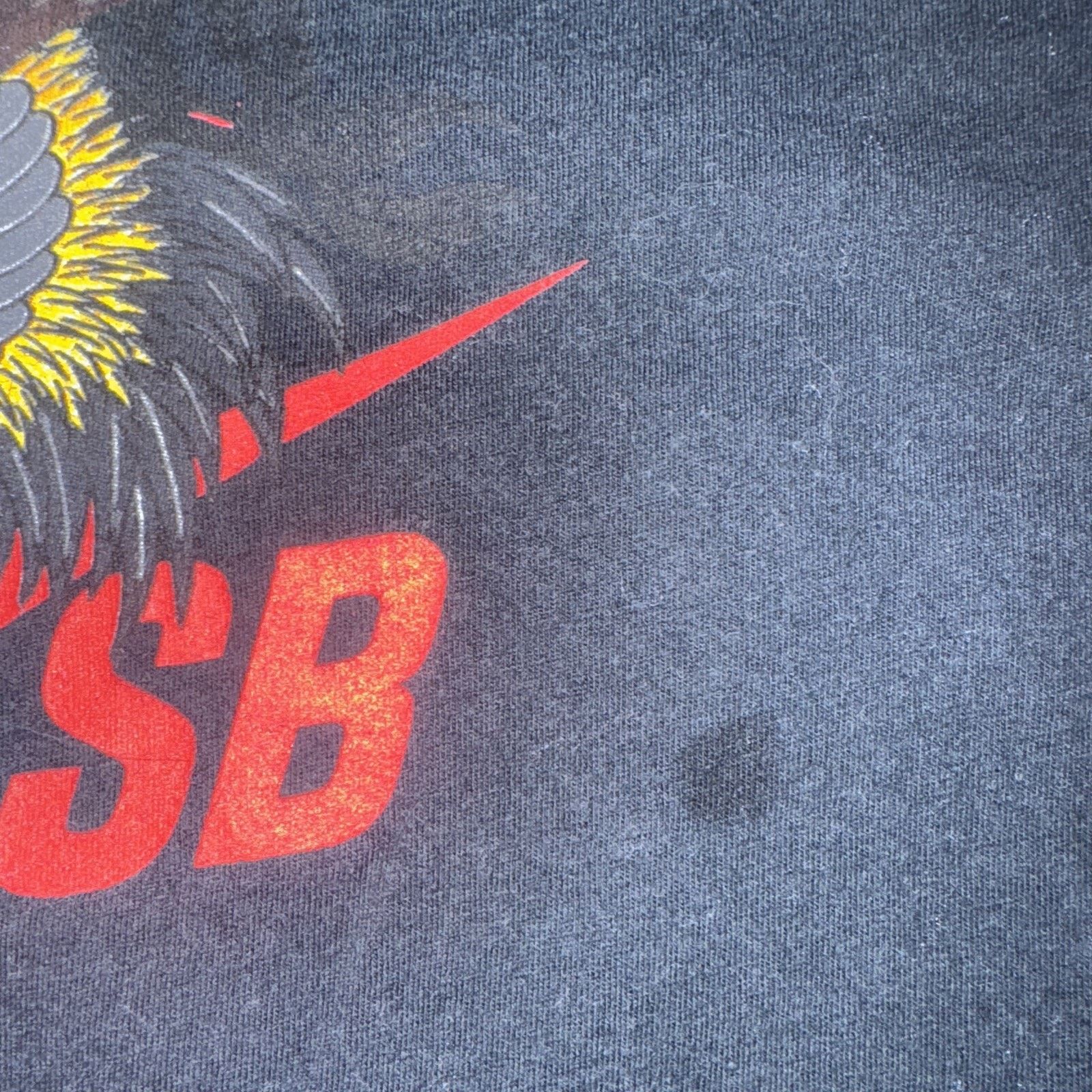 Band Tees × Nike × Vintage Nike SB Rooster Graphic T-Shirt Black Size M 18x25 Size US M / EU 48-50 / 2 - 3 Thumbnail
