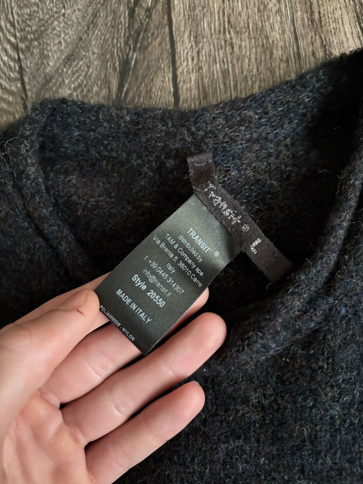 Transit Transit Asymmetric Avant Garde Wool/Mohair Sweater Designer Size L / US 10 / IT 46 - 3 Thumbnail