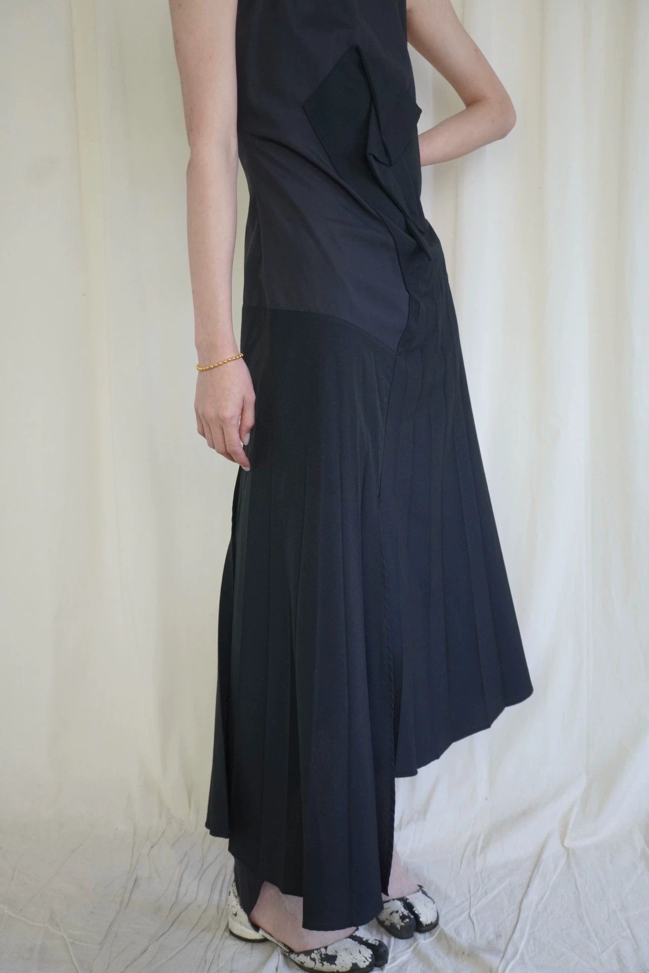 Masaki Matsushima Masaki Matsushima 1998 Geometric Origami Pleated Sleeveless Dress Size S / US 4 / IT 40 - 9 Thumbnail