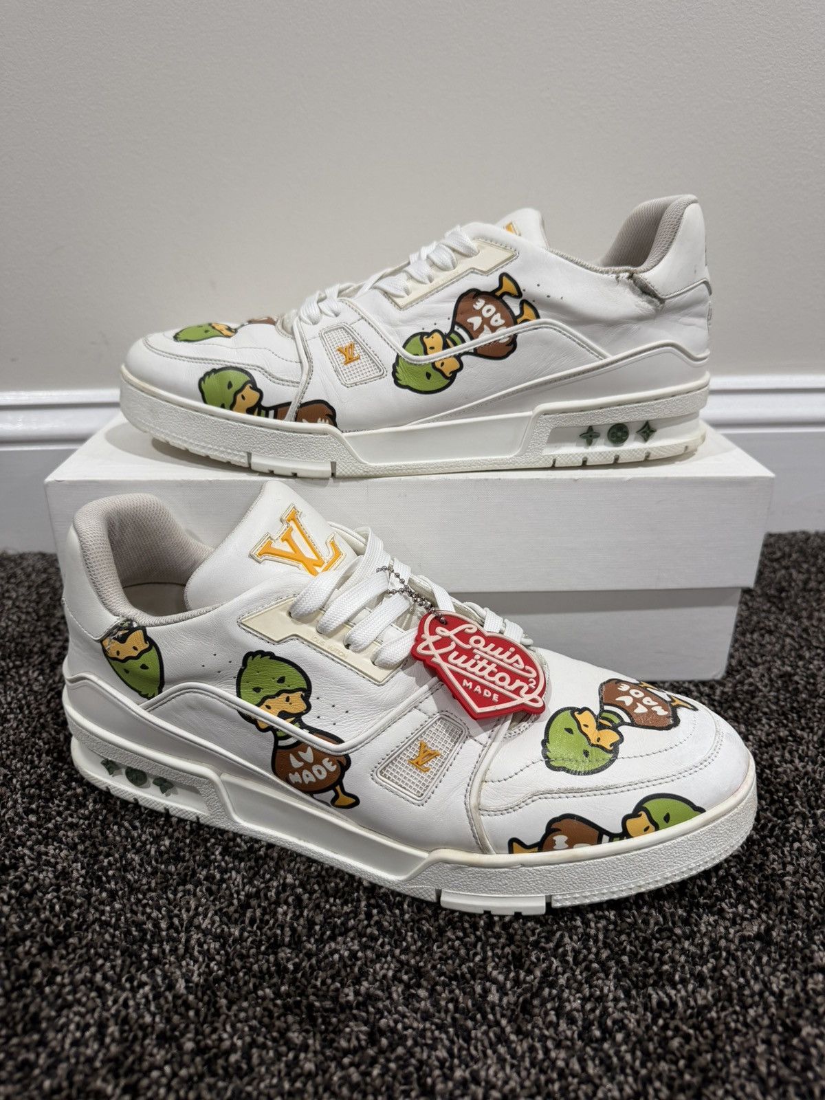 Louis Vuitton × Nigo Louis Vuitton x Nigo Human Made Duck FW21 LV Trainers Shoes Size US 10 / EU 43 - 8 Thumbnail