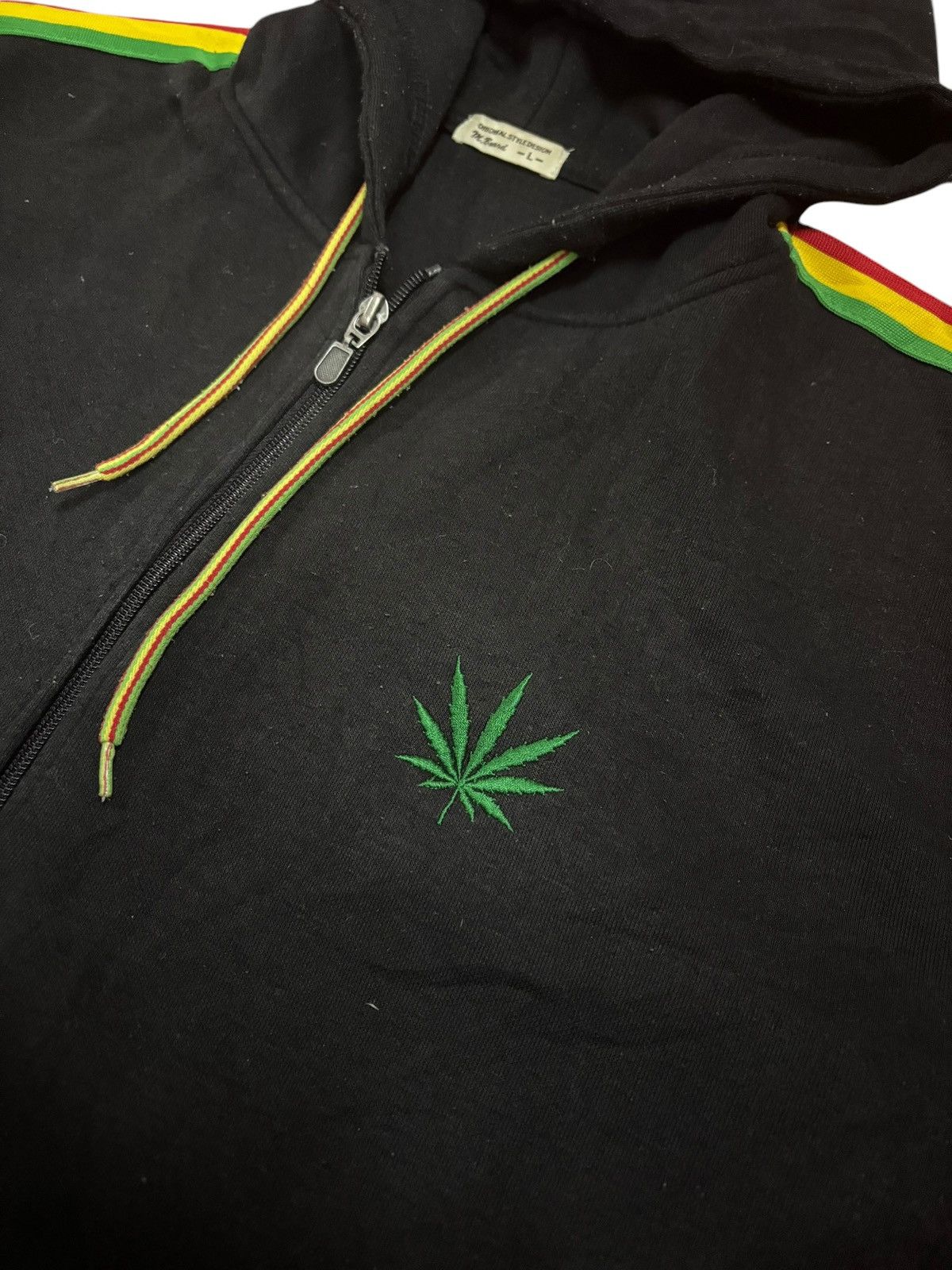 Bob Marley × Japanese Brand × Vintage Marijuana REGGAE embroidered 3 Lined Hoddie Size US L / EU 52-54 / 3 - 6 Thumbnail
