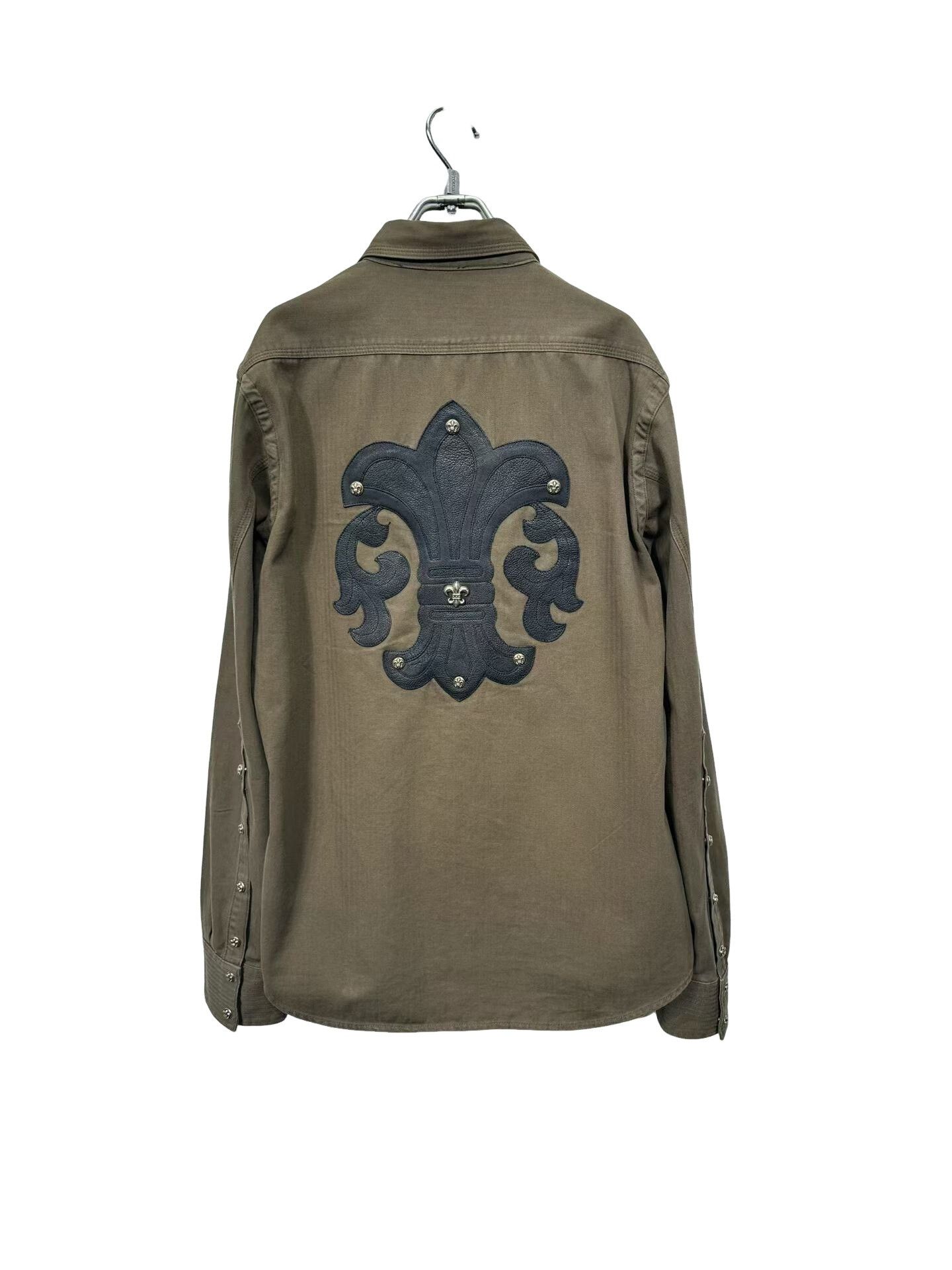 Chrome Hearts Chrome Hearts Leather Patch Fleur-de-lis Shirt L Size US L / EU 52-54 / 3 - 1 Thumbnail