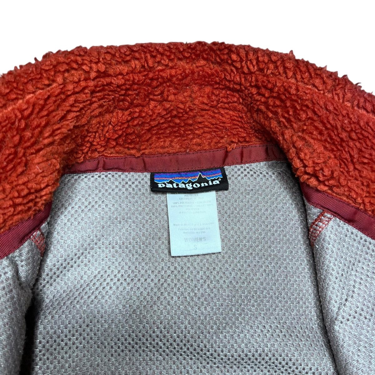 Patagonia Patagonia Retro-X Women’s Zip Up Rust Orange Pile Vest Sz S Size S / US 4 / IT 40 - 4 Thumbnail