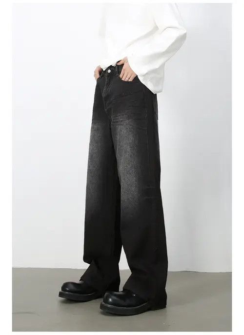 VIBE American street retro straight distressed wide-leg jeans Size US 32 / EU 48 - 3 Thumbnail