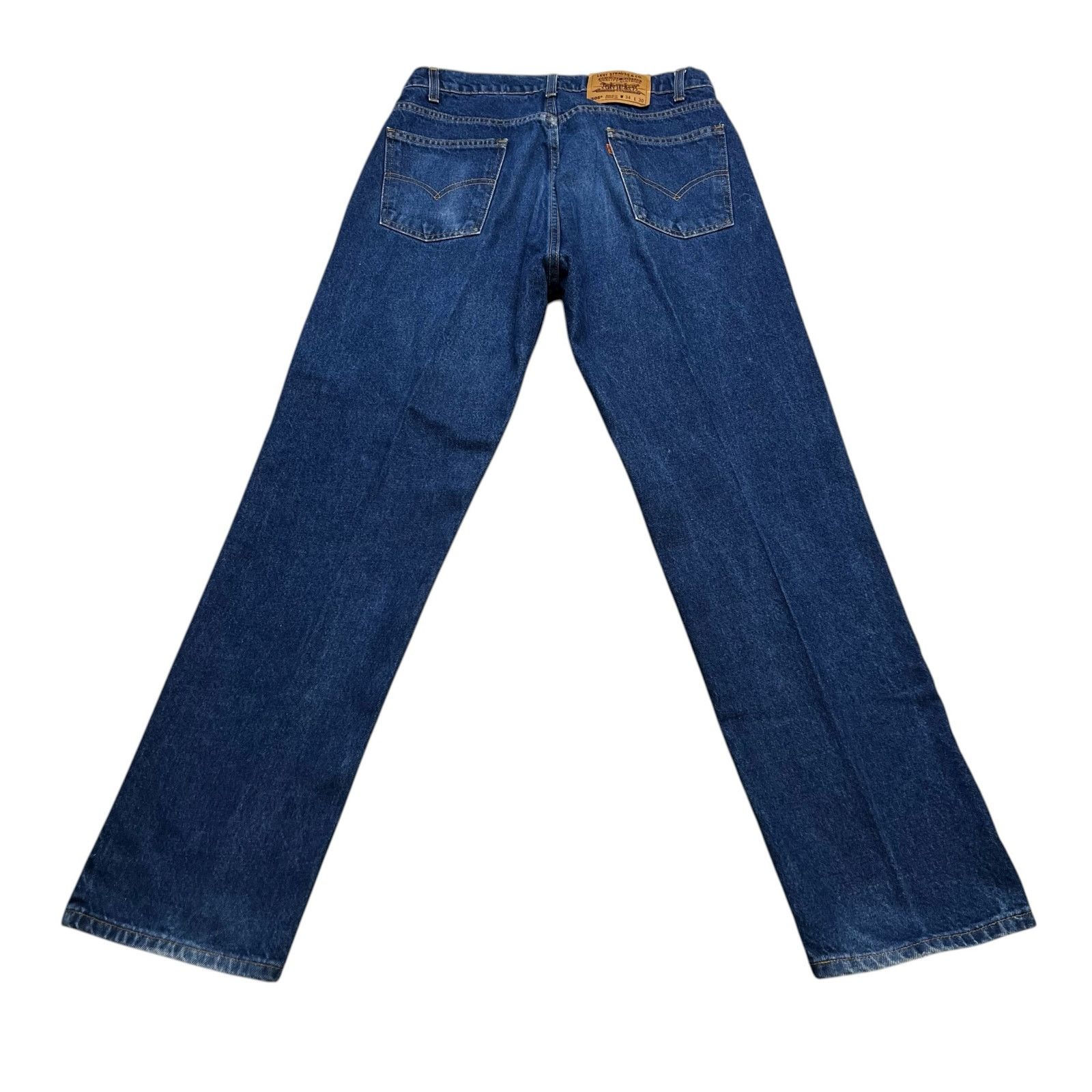 Levi's VTG Levi’s 505 Regular Fit Straight Jeans Blue Denim 34x30 Size US 34 / EU 50 - 10 Thumbnail