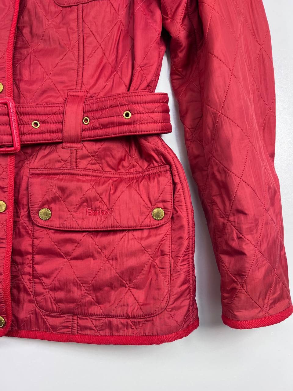 Barbour Barbour International Quilted Jacket Belted Womens Size 38 Size M / US 6-8 / IT 42-44 - 3 Thumbnail