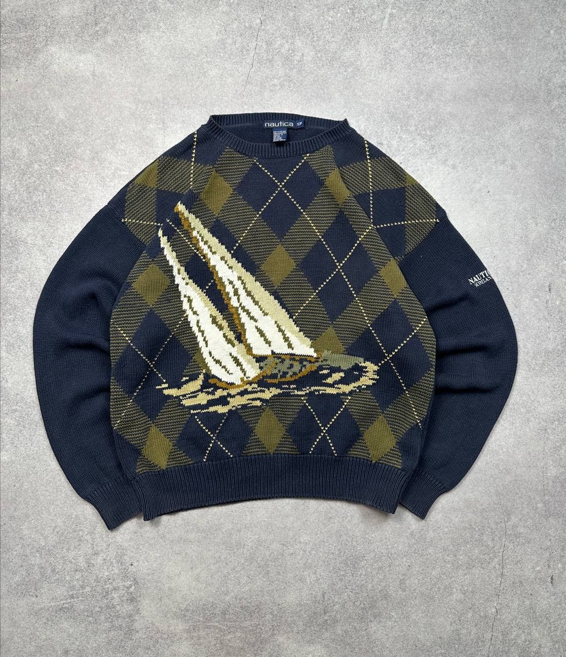 Nautica Vintage Nautica Cup Knit Sweater, Size S – Oversized Size US S / EU 44-46 / 1 - 1 Thumbnail