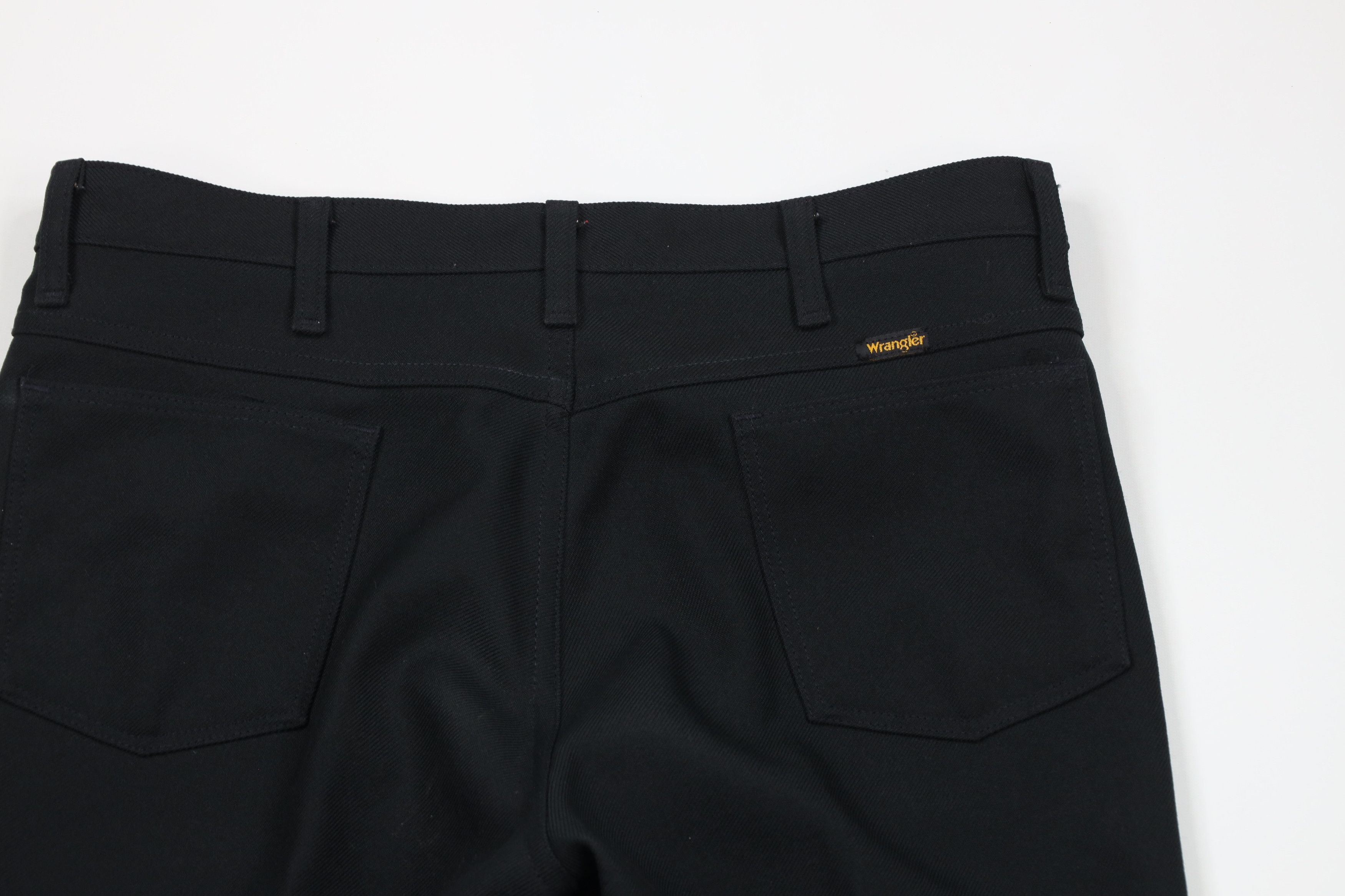 Vintage × Wrangler Vintage 90s Wrangler Leg Knit Chino Pants Trousers Black USA Size US 36 / EU 52 - 9 Thumbnail