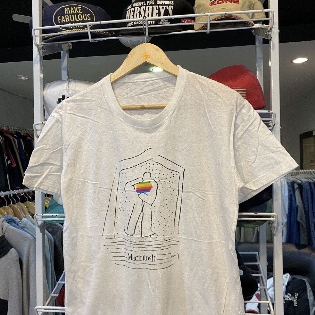Apple Clean⭐️Vtg 90’s Apple Macintosh Collectible White Shirt Size US M / EU 48-50 / 2 - 3 Thumbnail