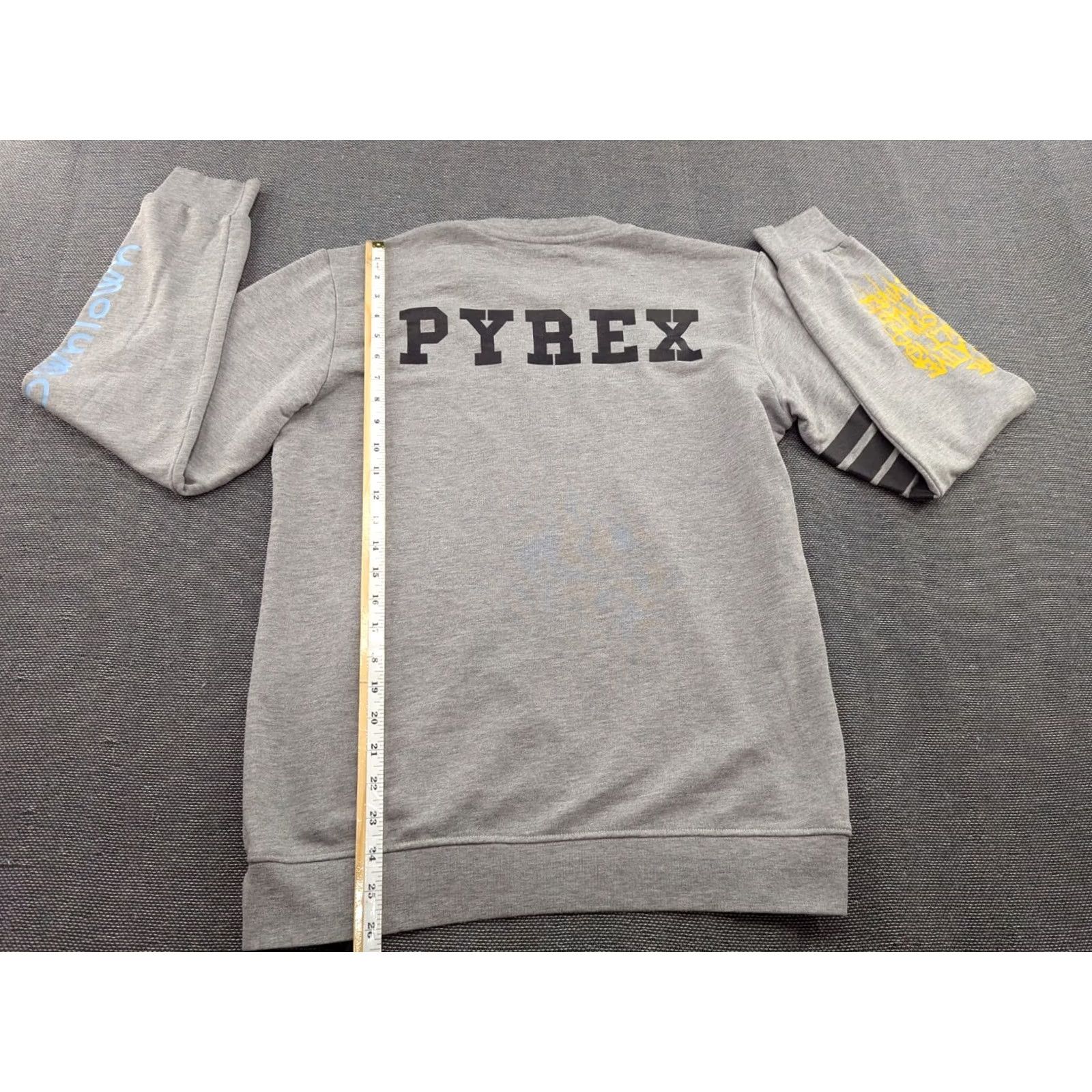 Vintage Pyrex Vision Sweatshirt Mens Large Gray Graffiti Skateboard Shirt Pullover Athletic CLS Cotton Canvas Moisture Wicking Mens Size US L / EU 52-54 / 3 - 6 Thumbnail