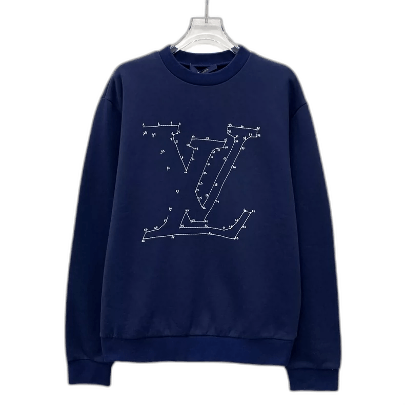 Louis Vuitton Louis Vuitton Embroidered Cotton Long Sleeve Sweatshirt -25 Size XS / US 0-2 / IT 36-38 - 1 Thumbnail