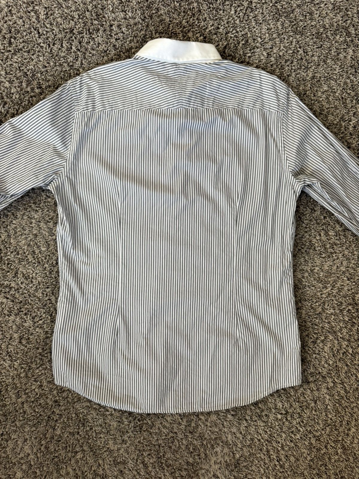 Messagerie Messagerie Limited Editon Stripped Dress Shirt Size 44R - 2 Thumbnail