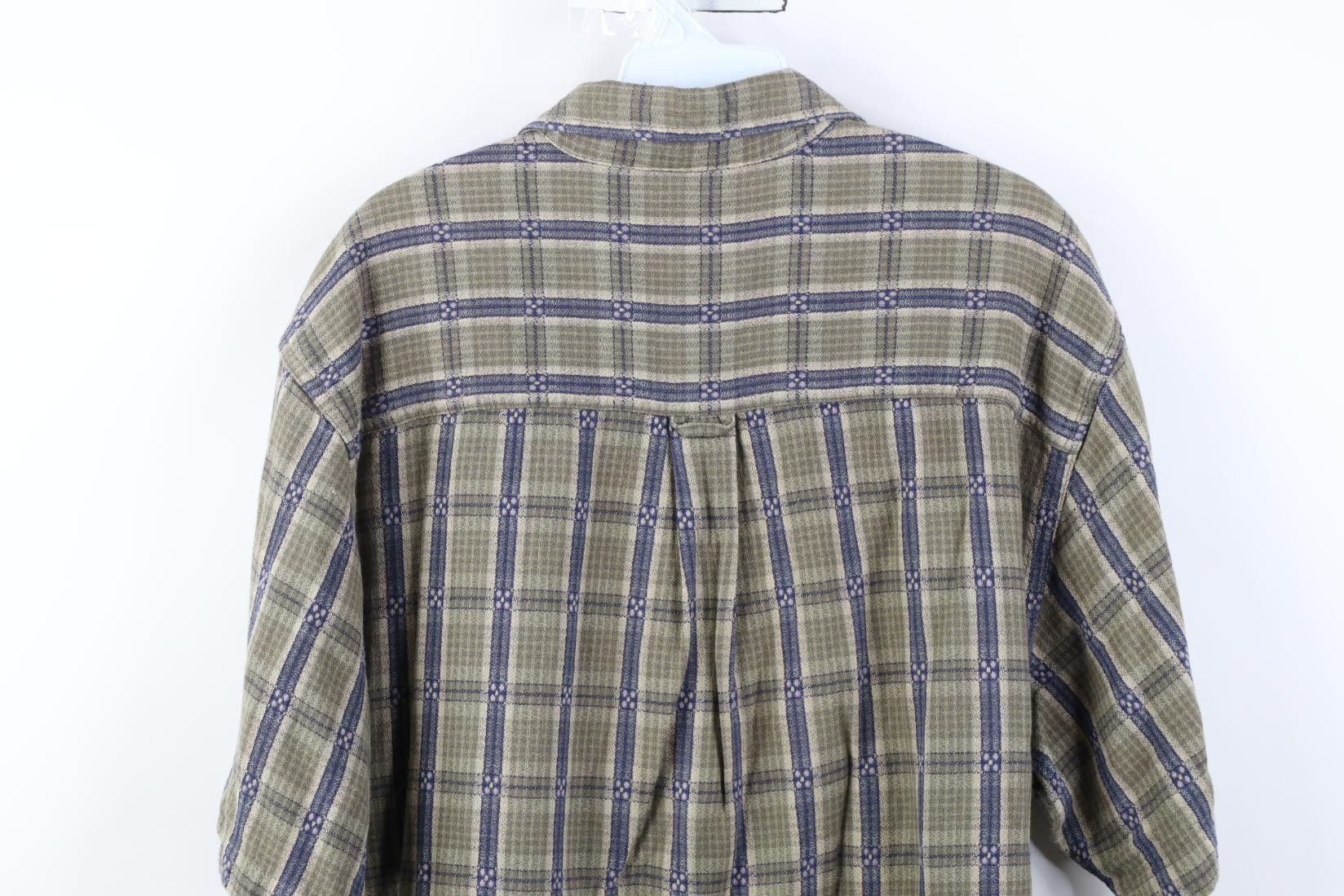 Vintage Vintage 90s The Territory Ahead Weave Button Shirt Plaid Size US M / EU 48-50 / 2 - 11 Thumbnail