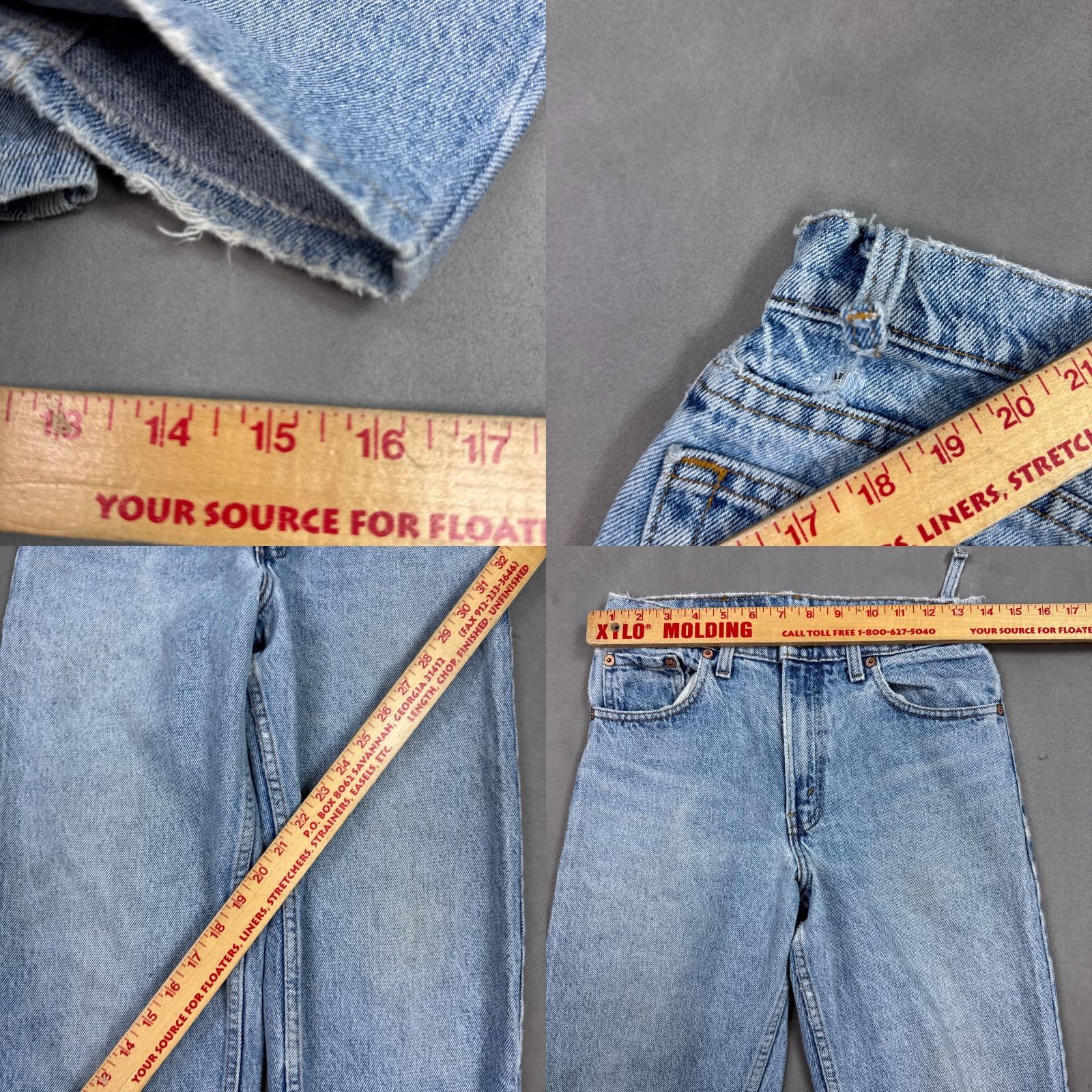 Levi's VINTAGE Levi's 550 Jeans Men 28x26 Blue Made USA Light 90s Relaxed Denim Tapered 5-Pocket Womens? Size US 28 / EU 44 - 8 Thumbnail
