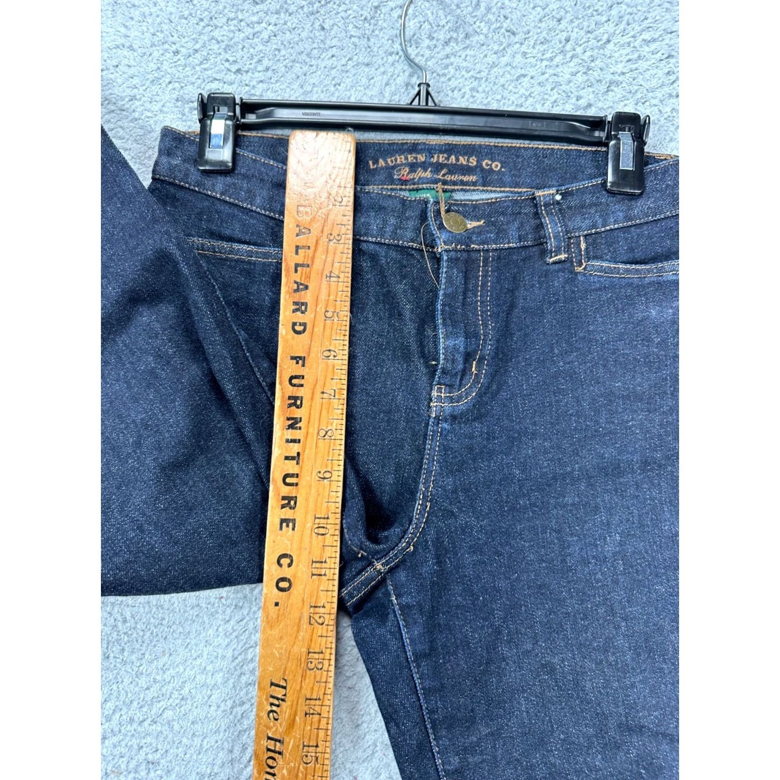 Ralph Lauren Lauren Ralph Lauren Jeans Womens Petite Blue Straight Crop Denim Dark Wash Size 26" / US 2 / IT 38 - 7 Thumbnail