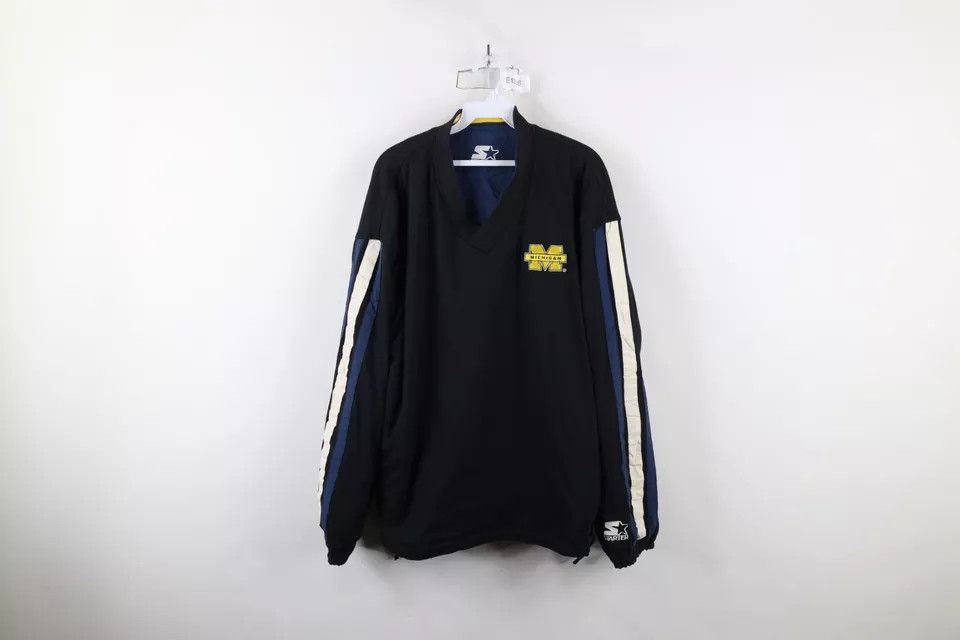 Starter × Vintage Vintage 90s Starter Reversible University of Michigan Jacket Size US L / EU 52-54 / 3 - 13 Thumbnail