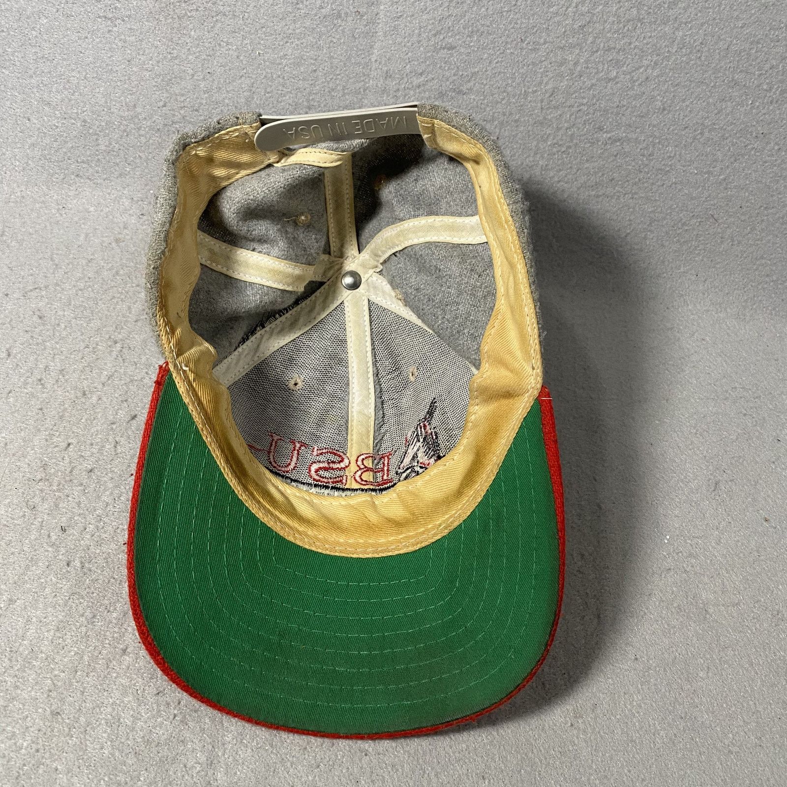 Other Vtg Ball State University BSU Cardinal Wool Baseball Hat USA Size ONE SIZE - 6 Thumbnail