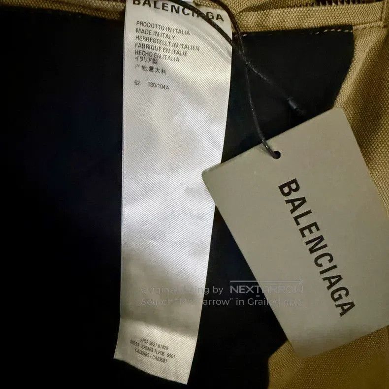 Balenciaga Balenciaga Leather-collared double-B Carhartt washed jacke Size US L / EU 52-54 / 3 - 5 Thumbnail