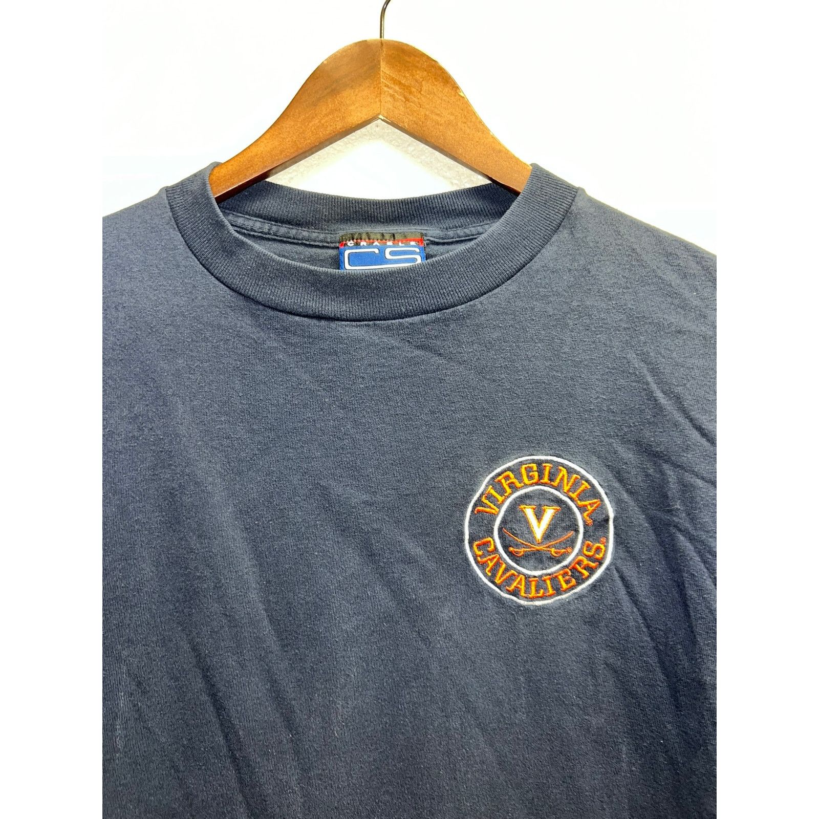 Vintage Vintage Virginia Cavaliers Shirt Long Sleeve Blue College M Size US M / EU 48-50 / 2 - 2 Thumbnail
