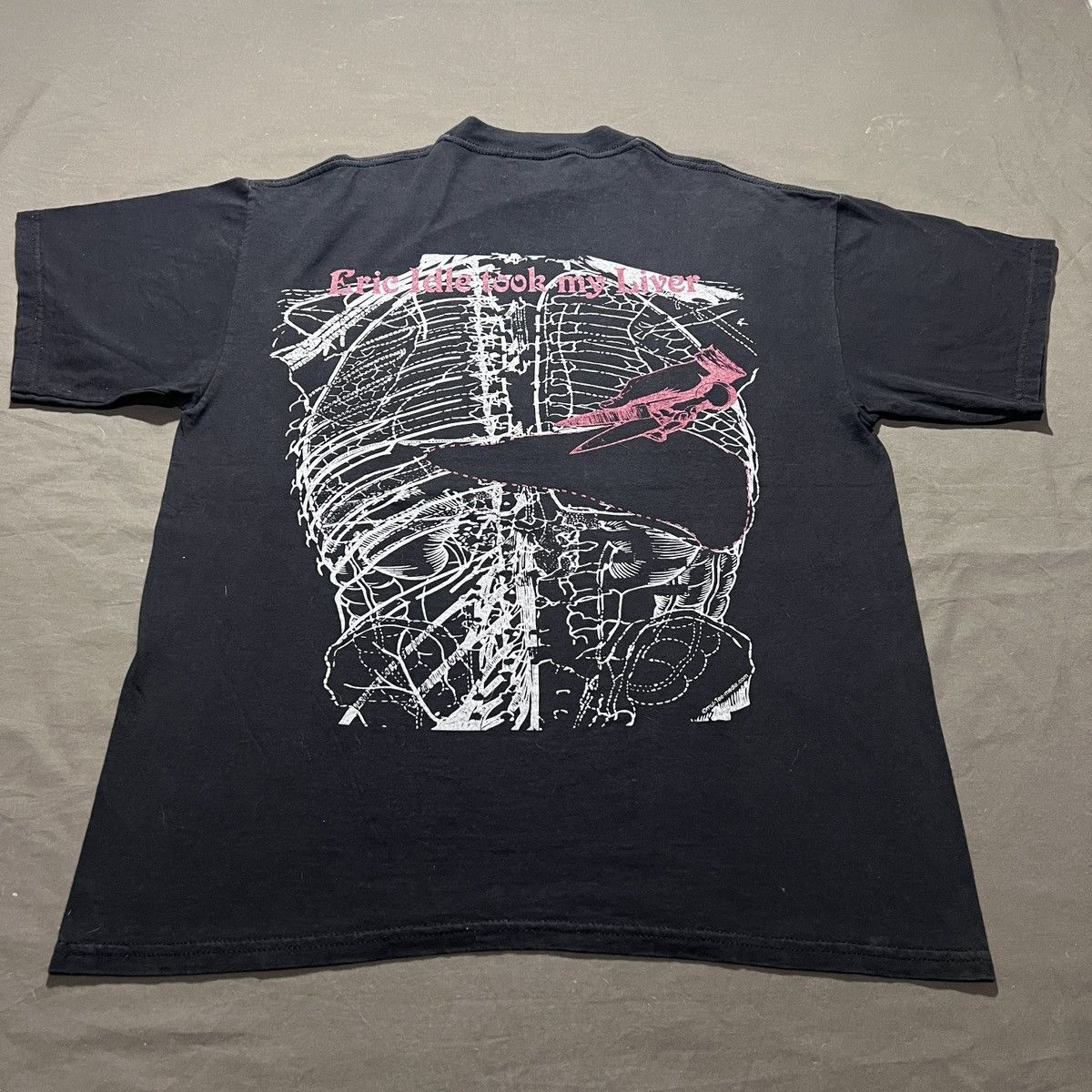 Arts & Science Vintage 90 LIVERDANCE CREW Skeleton Anatomy Graphic Tee XL Size US XL / EU 56 / 4 - 8 Thumbnail