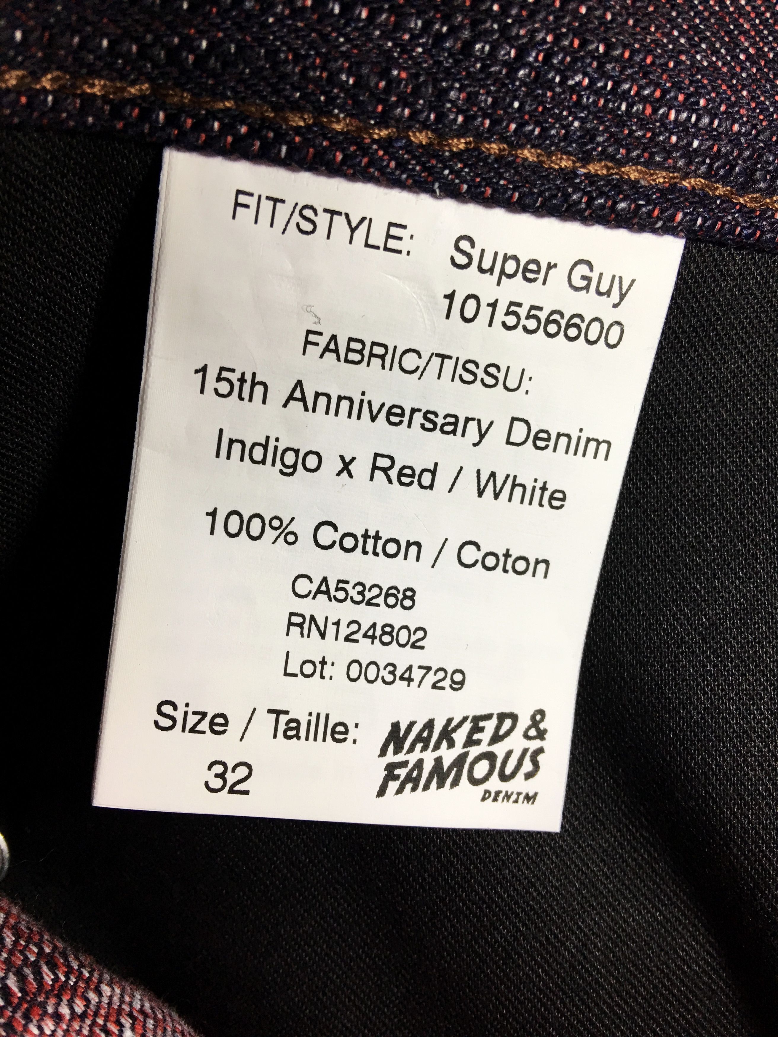 Naked & Famous Naked & Famous 15th Anniversary 15oz Jeans Super Guy 32 Size US 32 / EU 48 - 17 Thumbnail