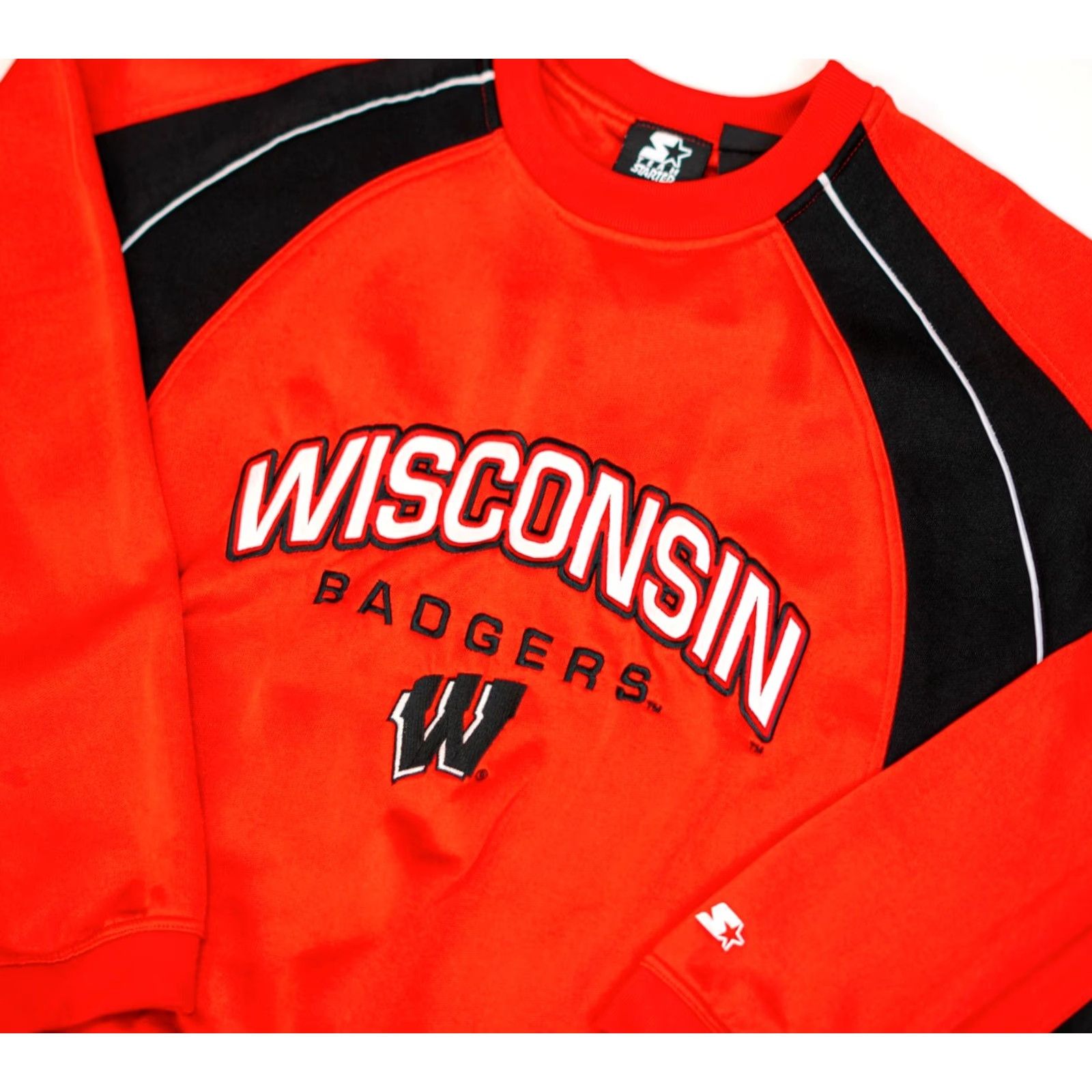 Starter VINTAGE Wisconsin Badgers Sweatshirt Men’s 2XL NCAA Crewneck 90s Starter Red Team Nike? Size US XXL / EU 58 / 5 - 2 Thumbnail