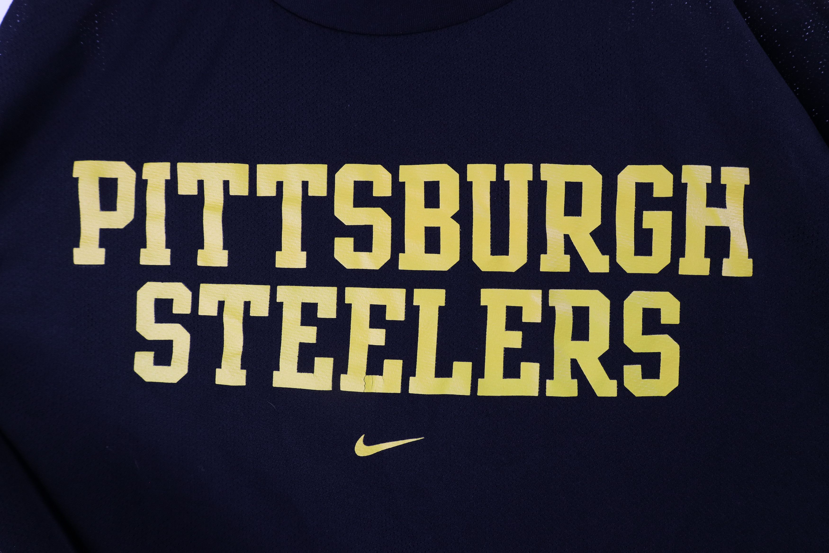 Nike Vintage Nike Swoosh Pittsburgh Steelers Mesh T-Shirt Jersey Size US XL / EU 56 / 4 - 4 Thumbnail