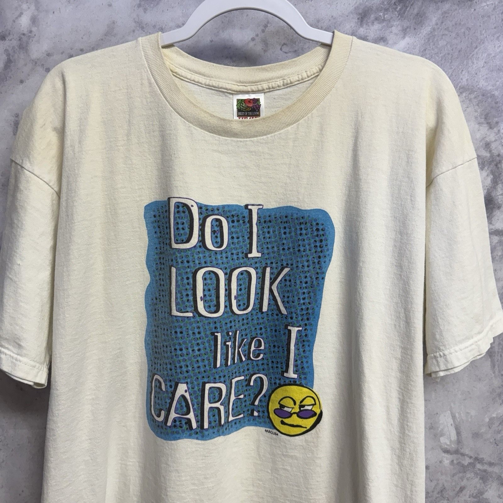 Vintage Vintage Do I Look Like I Care T Shirt Mens XXL White Size US XXL / EU 58 / 5 - 1 Thumbnail