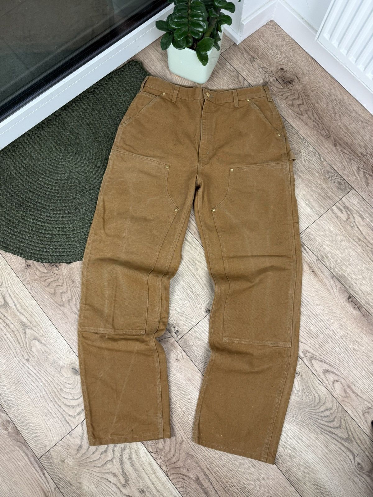 Carhartt × Vintage USA Carhartt Double Knee denim Size US 36 / EU 52 - 1 Thumbnail