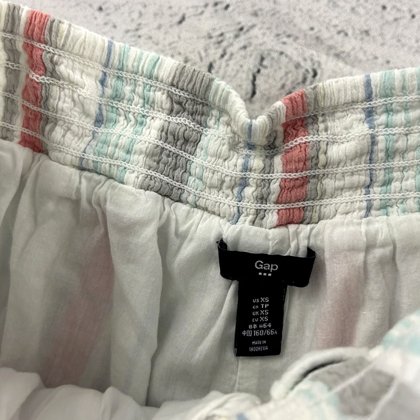 Gap GAP Lined Striped Cotton Shorts Women's XS Bermuda Casual Multicolor Pattern Jeans Shorts Size 26" / US 2 / IT 38 - 4 Thumbnail