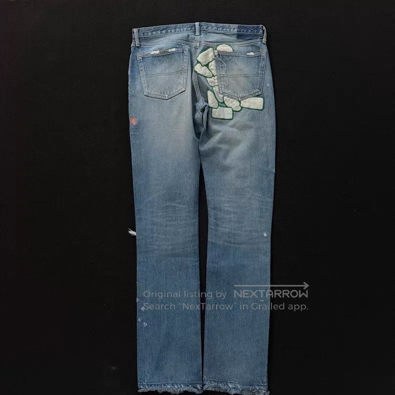 Undercover Undercover size 3 05 SS 5 ripped embroidered jeans Size US 30 / EU 46 - 4 Thumbnail