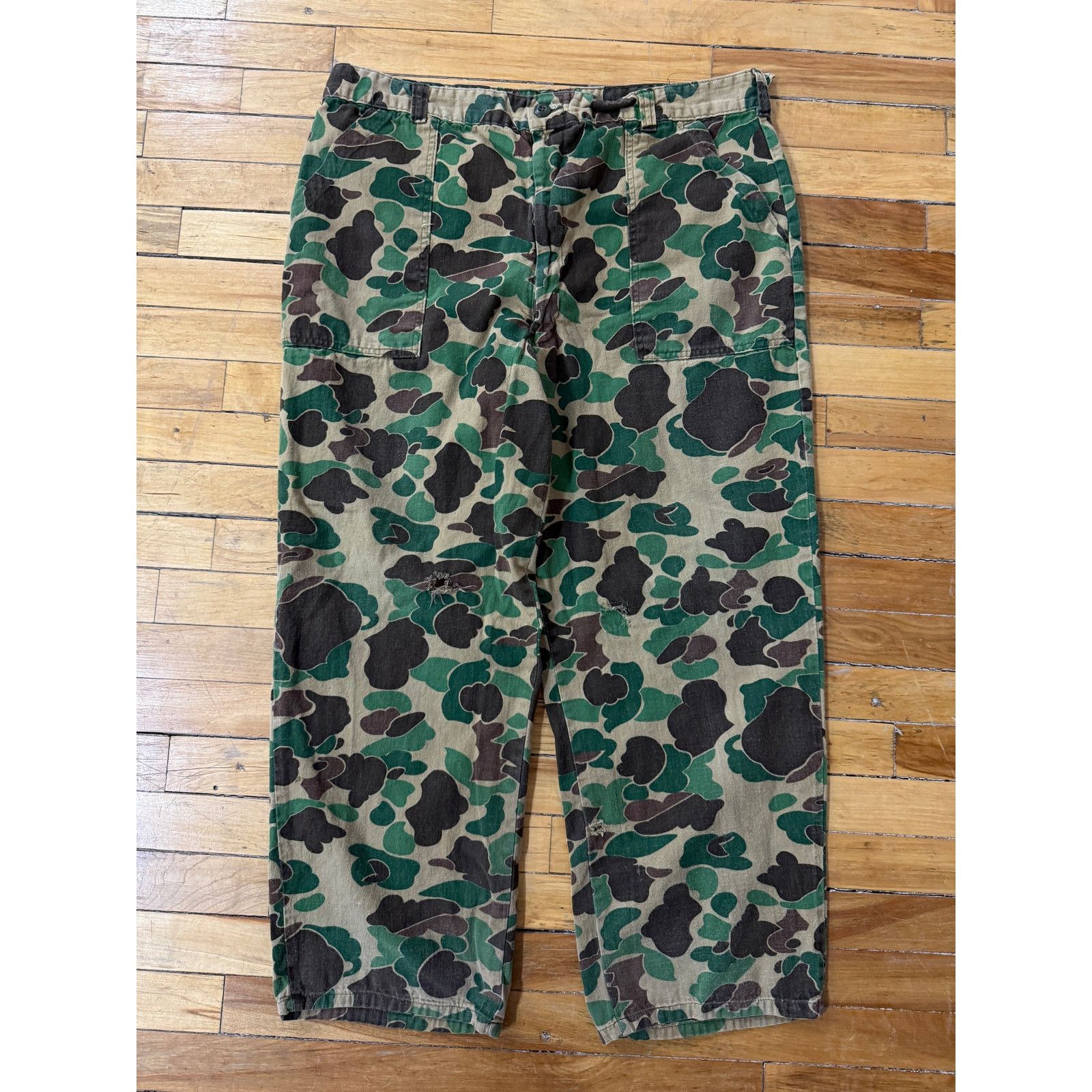 Vintage Vintage 70s/80s Military Fatigue 107 Duck Camo Size 40W Size US 40 / EU 56 - 1 Thumbnail