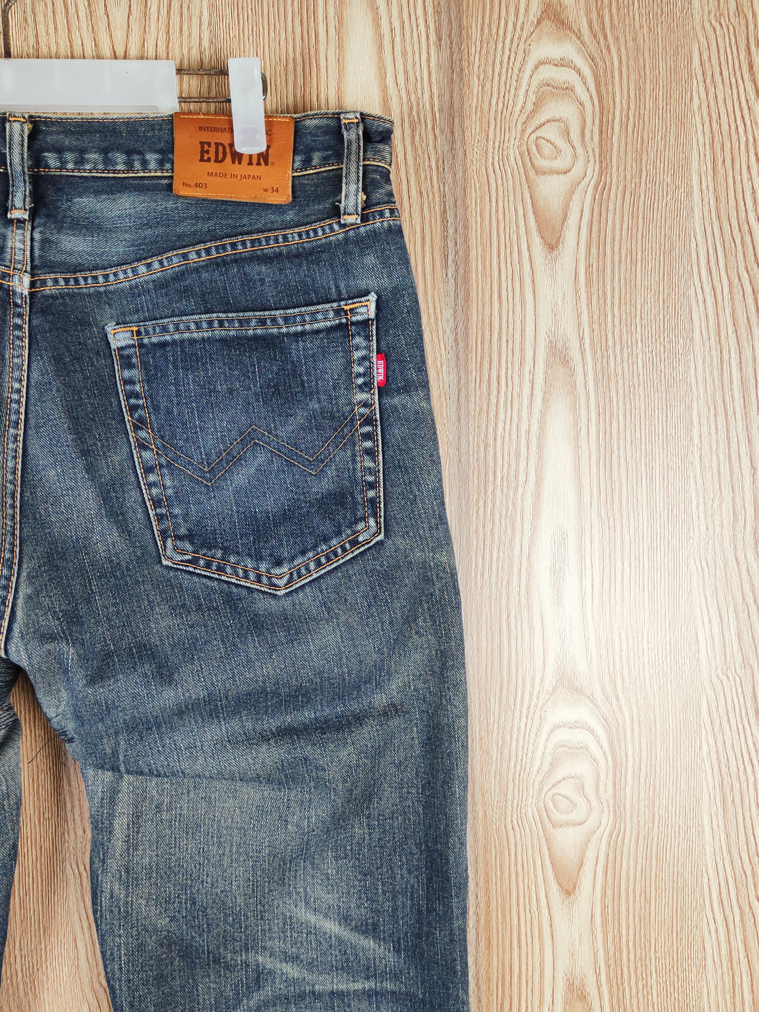 Edwin Edwin Dark Blue Faded Distressed Ripped Jeans #S2720 Size US 34 / EU 50 - 13 Thumbnail