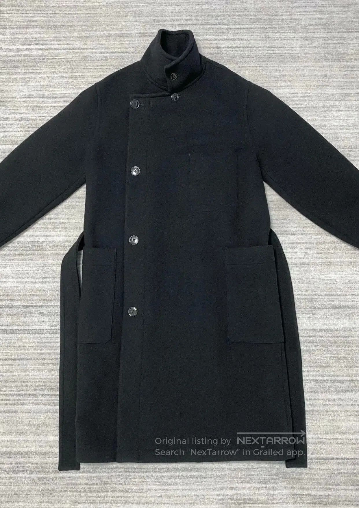 Lemaire black wool long coat by Lemaire. Size US M / EU 48-50 / 2 - 2 Thumbnail