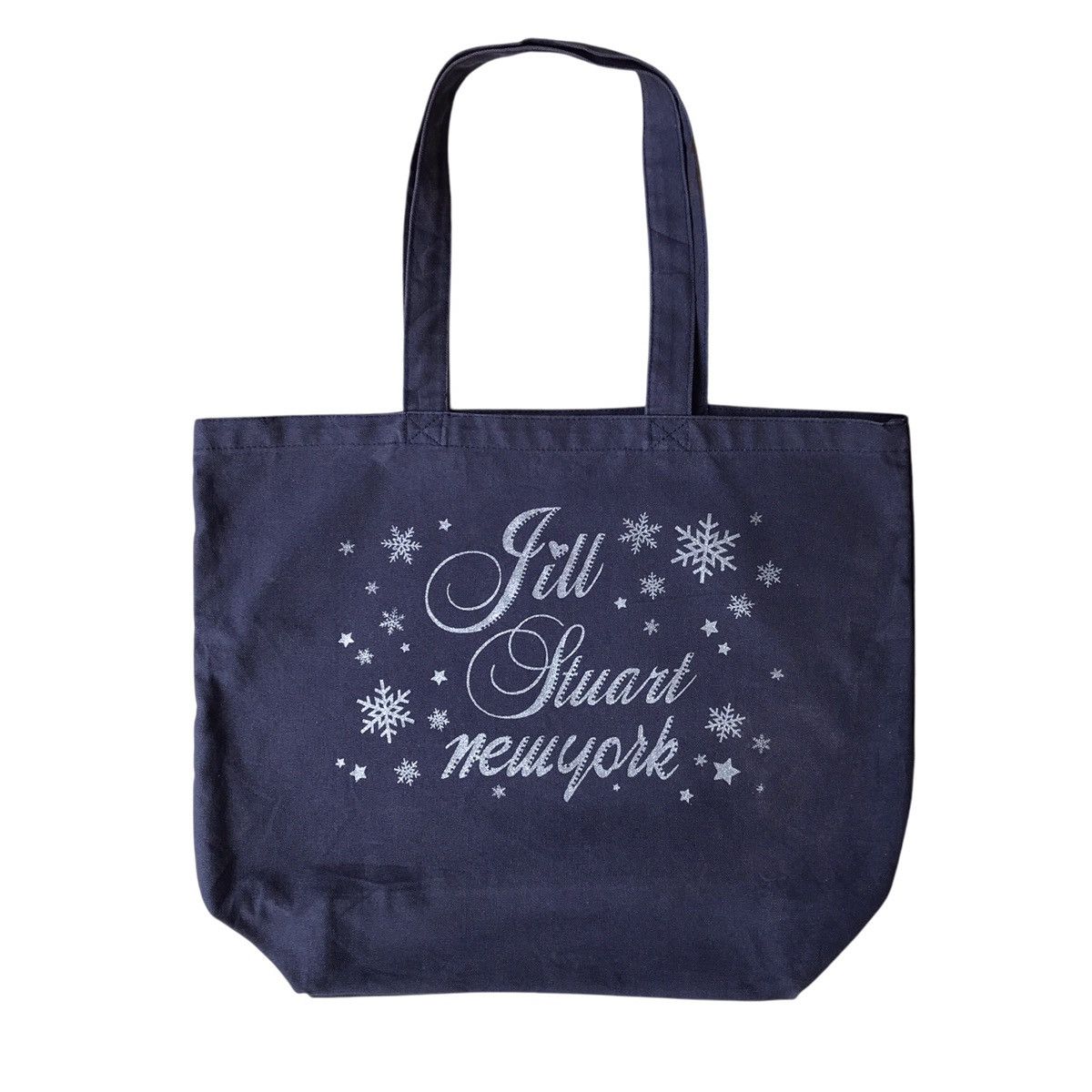 Designer × Jil Stuart Jill Stuart New York Sparkle Logo Canvas Tote Bag Size ONE SIZE - 1 Thumbnail