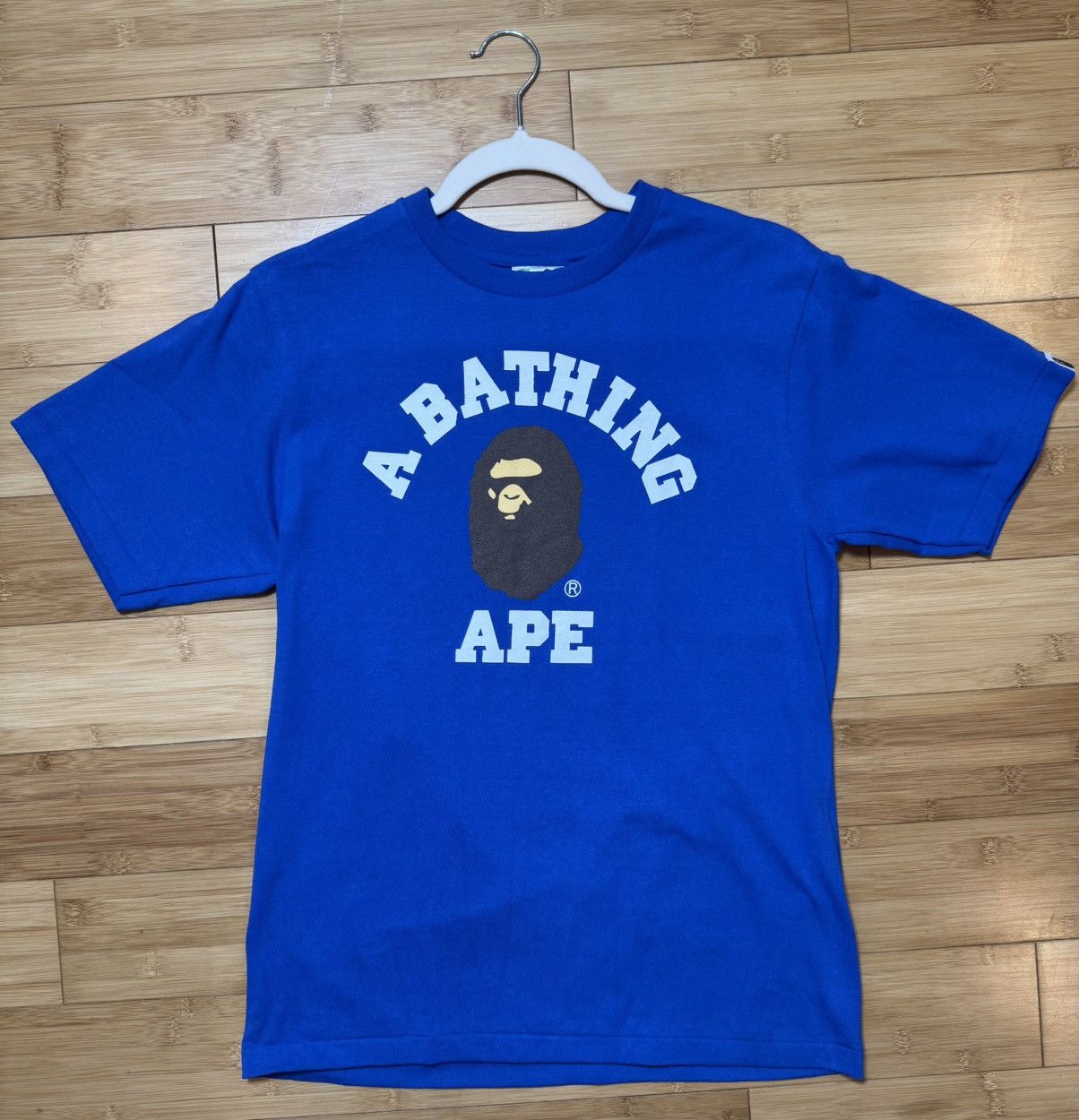 Bape Bape College Tee Blue - Size Small Size US S / EU 44-46 / 1 - 2 Thumbnail