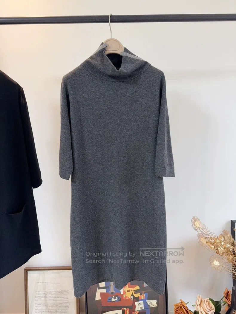 Brunello Cucinelli Brunello Cucinelli Cashmere Dress Size L / US 10 / IT 46 - 1 Thumbnail