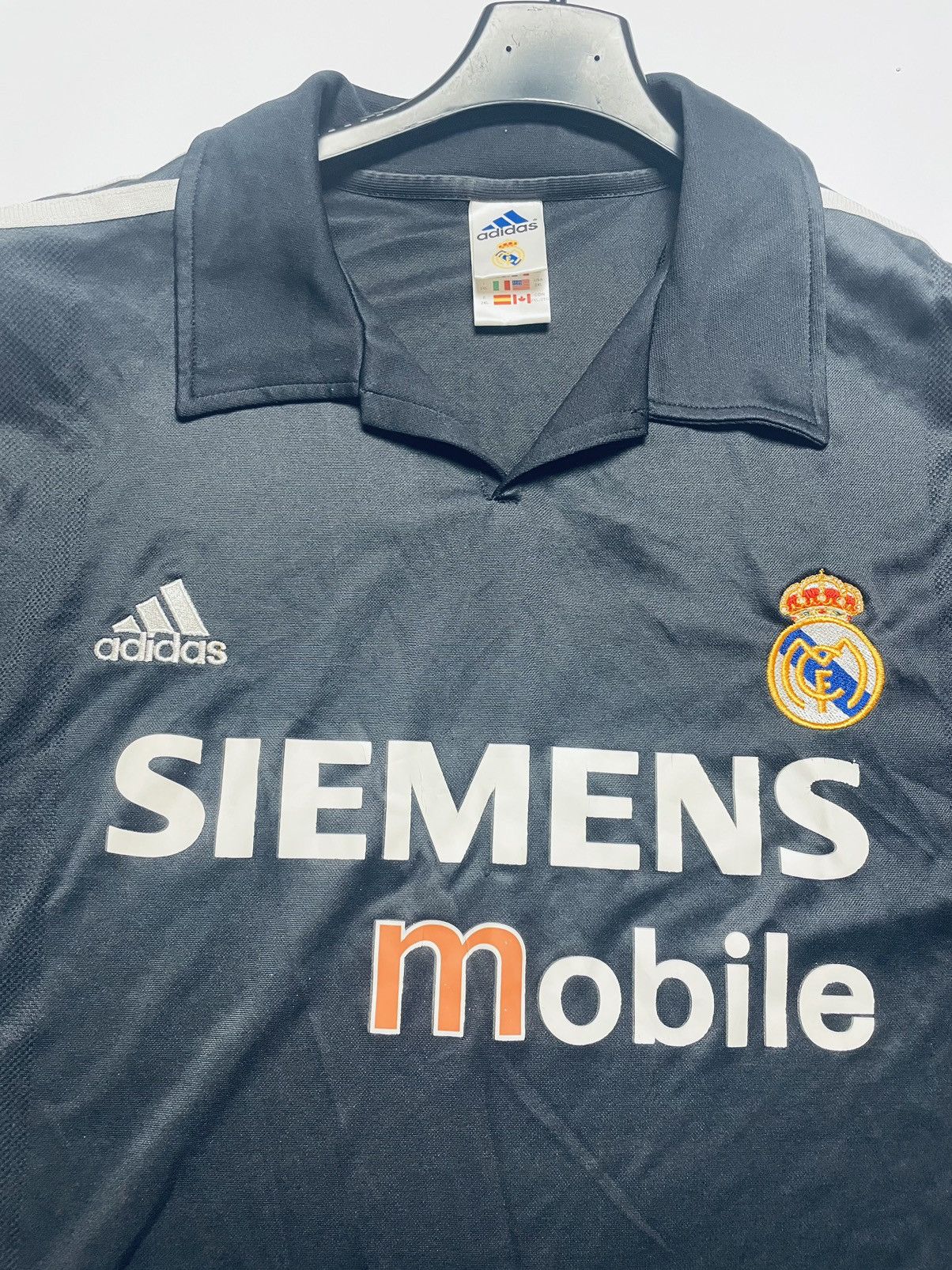 Vintage Adidas Real Madrid 2002/2003 UEFA Football Shirt Vintage Size US XXL / EU 58 / 5 - 4 Thumbnail