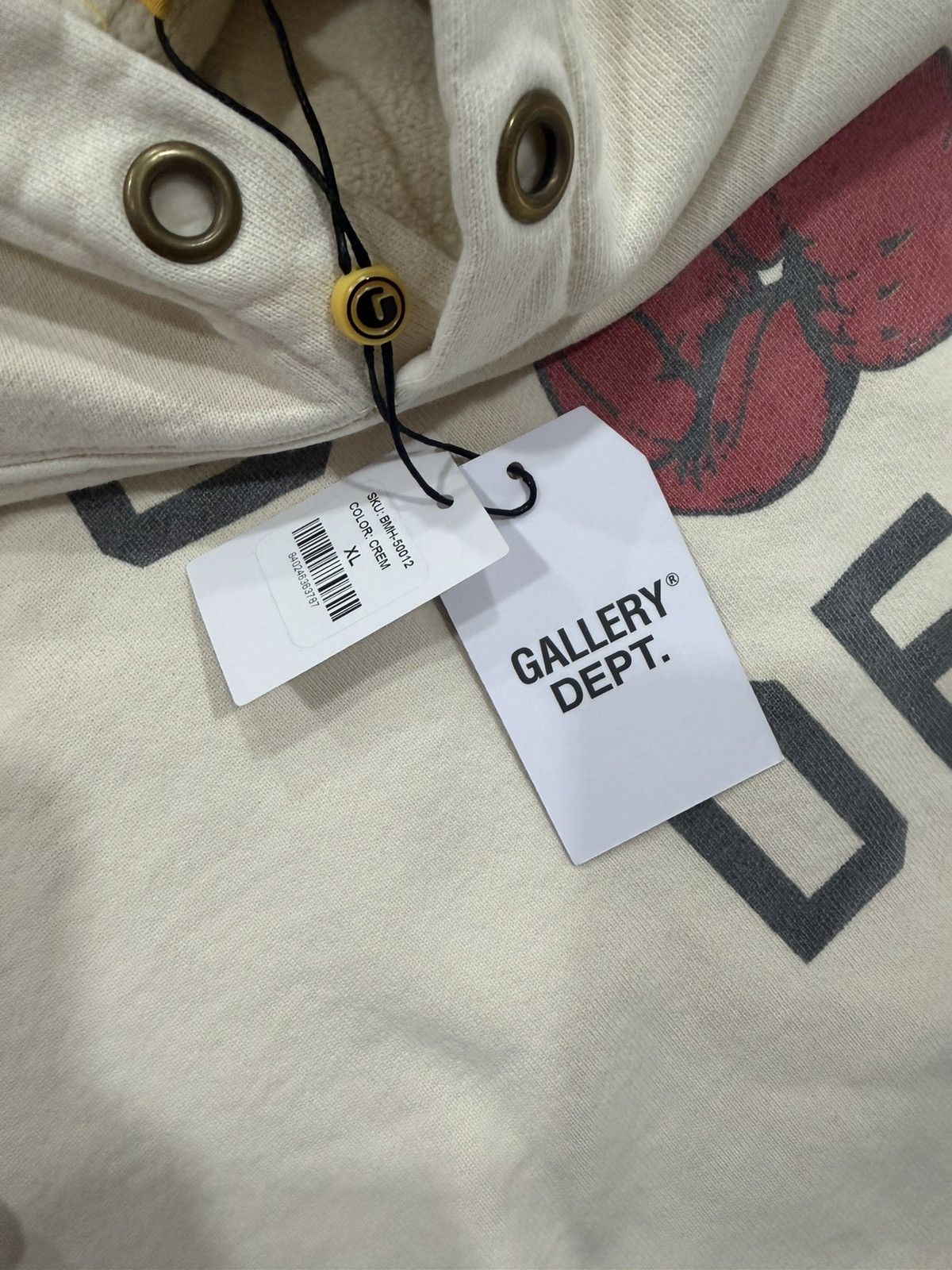 Gallery Dept. Gallery Dept. "Boxing Merch" Cream Hoodie XL Size US XL / EU 56 / 4 - 3 Thumbnail