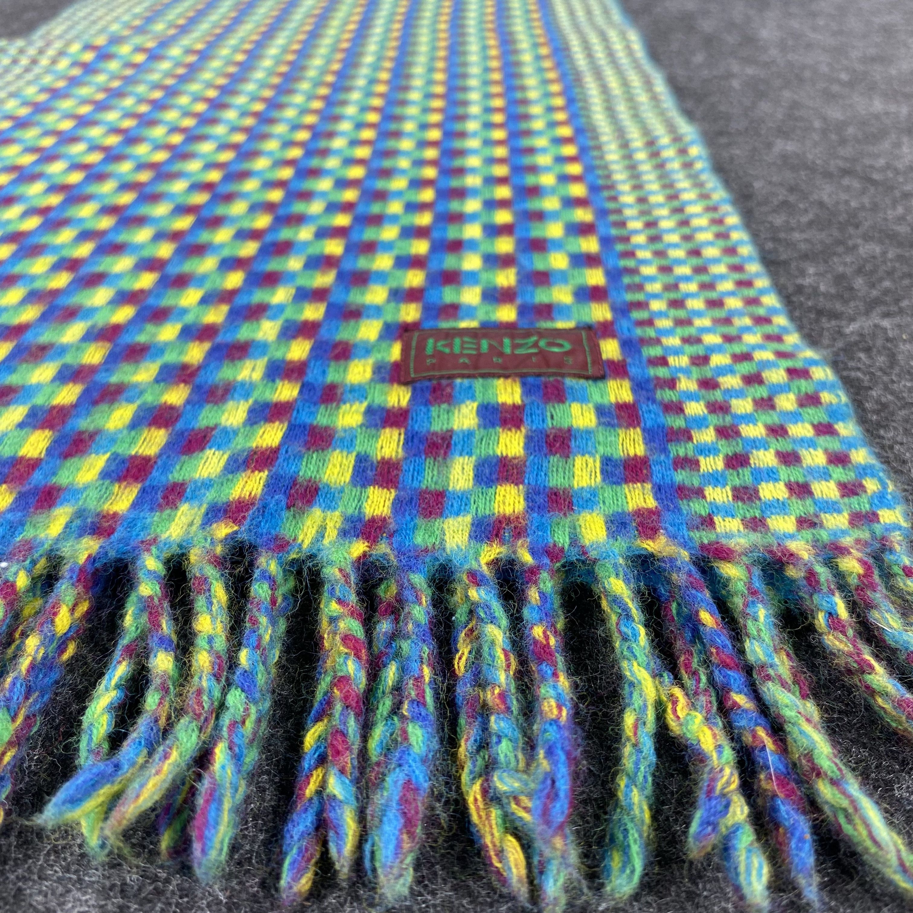 Kenzo × Vintage GF10276 Kenzo Scarf Neck Wear Muffler Size ONE SIZE - 3 Thumbnail