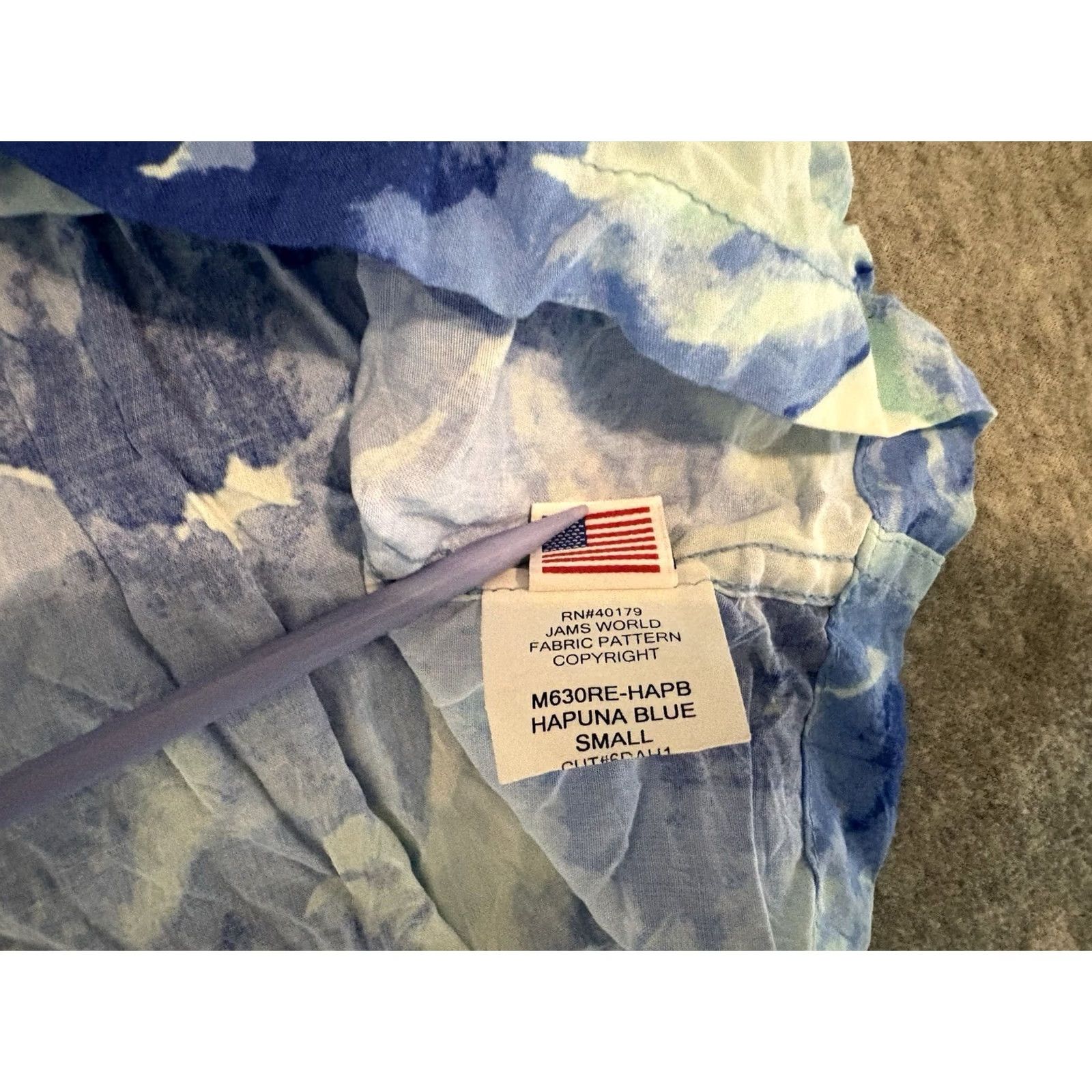 Jams World Jams World Hapuna Blue Short Sleeve Button-Up Shirt S Men Blue Rayon Button-Up Shirt Size US S / EU 44-46 / 1 - 4 Thumbnail