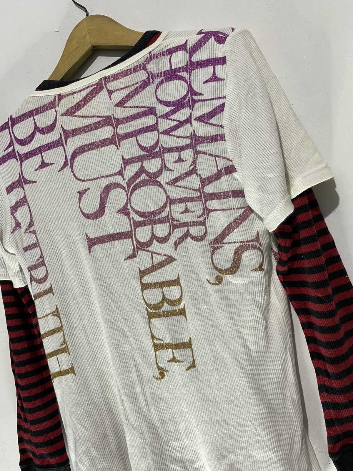 If Six Was Nine × Japanese Brand × Le Grande Bleu (L.G.B.) 2in1 Bacolod poem double layer hybrid tshirt Size US L / EU 52-54 / 3 - 4 Thumbnail