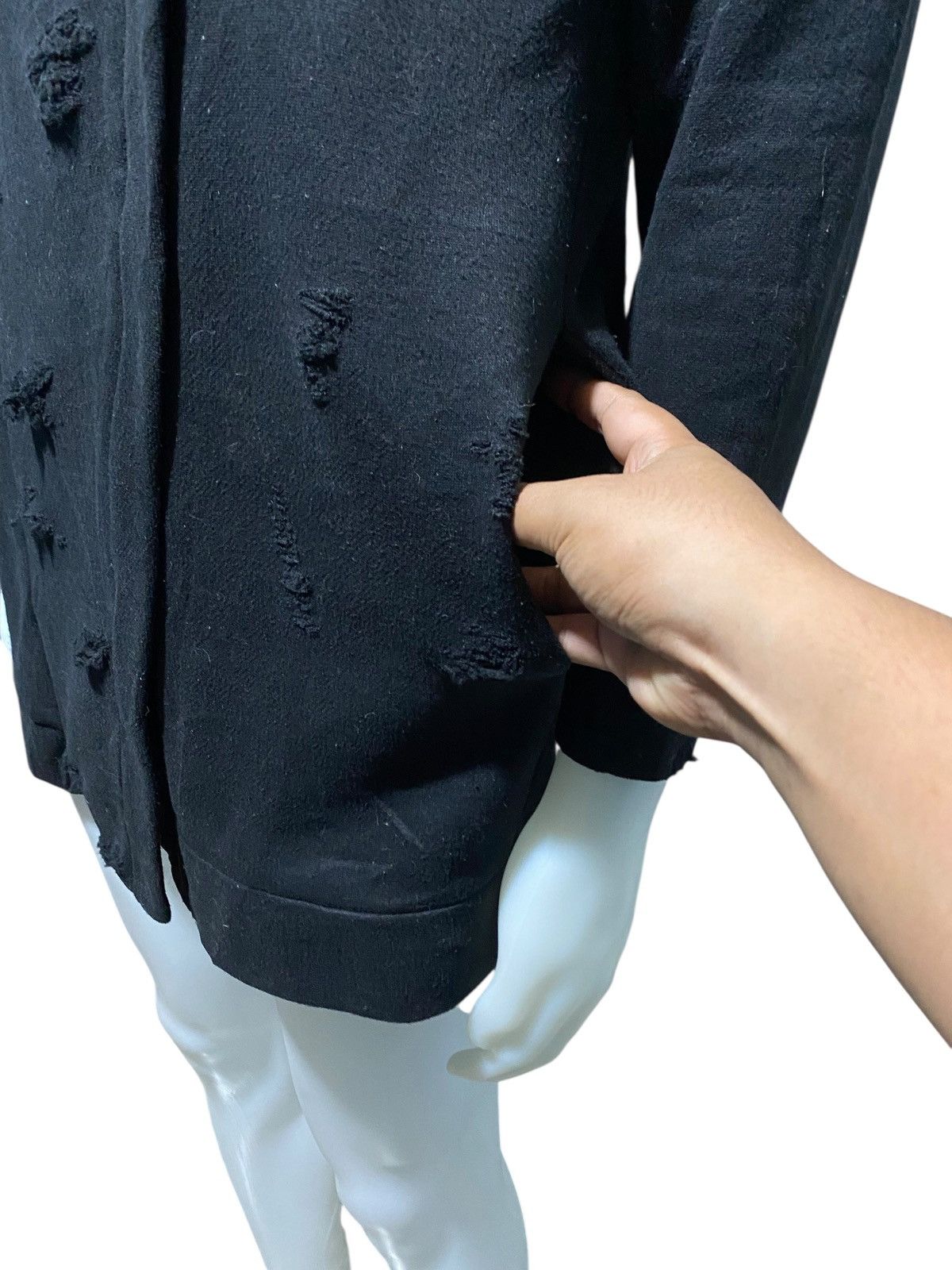 Kansai Yamamoto × Vintage y2k Kansai vkei destroyed asymmetric zip hoodie Size US L / EU 52-54 / 3 - 9 Thumbnail