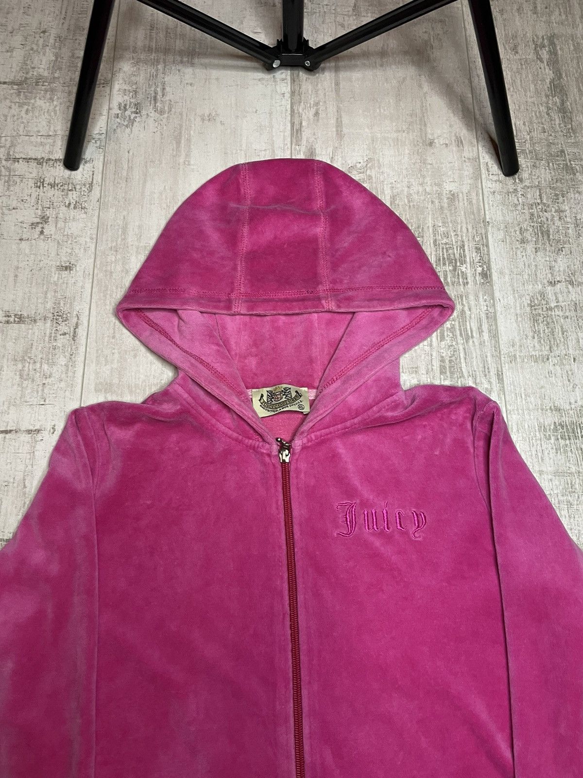 Juicy Couture Vintage Y2K Juice Couture 00’s Pink Zip Hoodie RARE Size L / US 10 / IT 46 - 5 Thumbnail