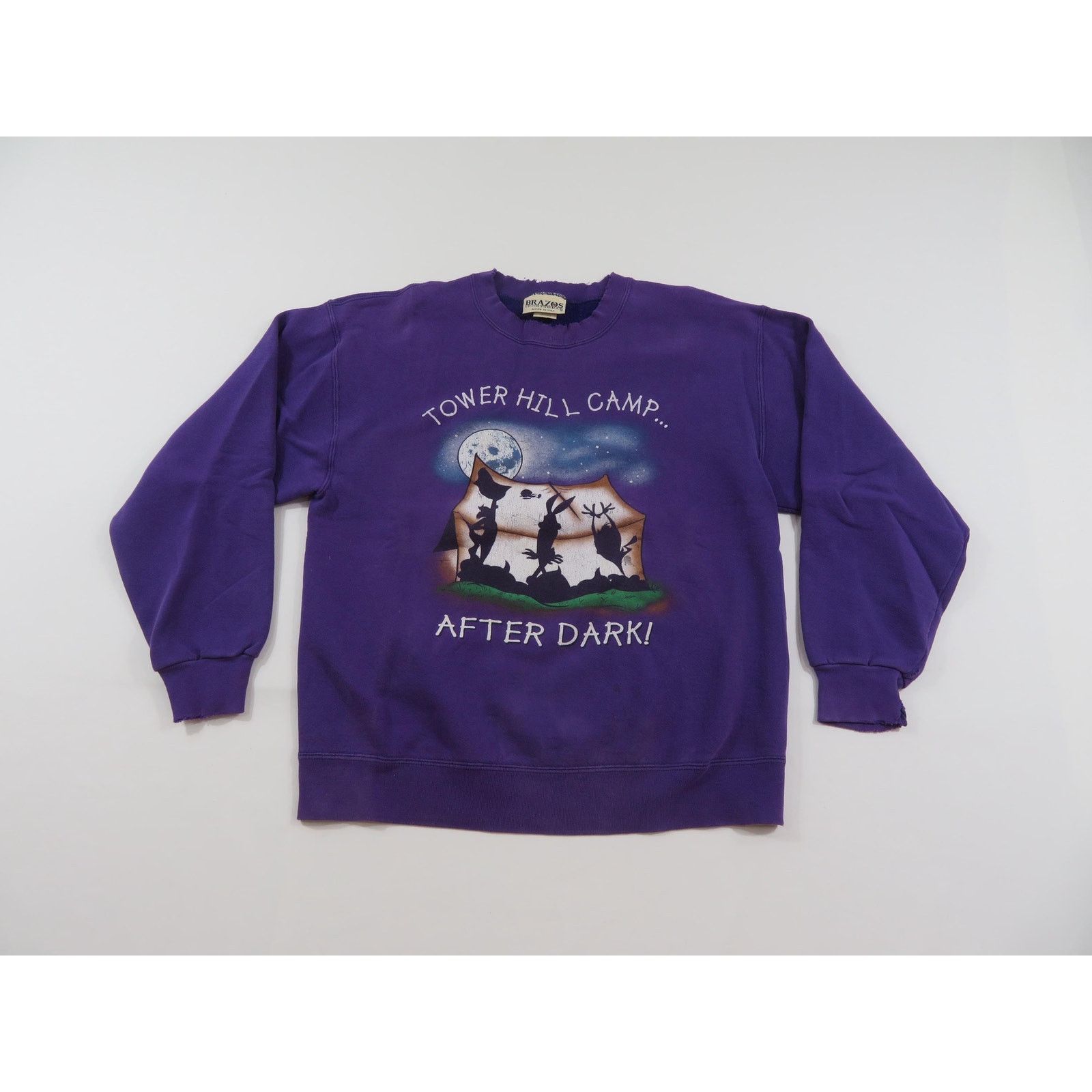 Other Tower Hill Camp After Dark Sweatshirt Purple Sz M 1990s Size M / US 6-8 / IT 42-44 - 1 Thumbnail