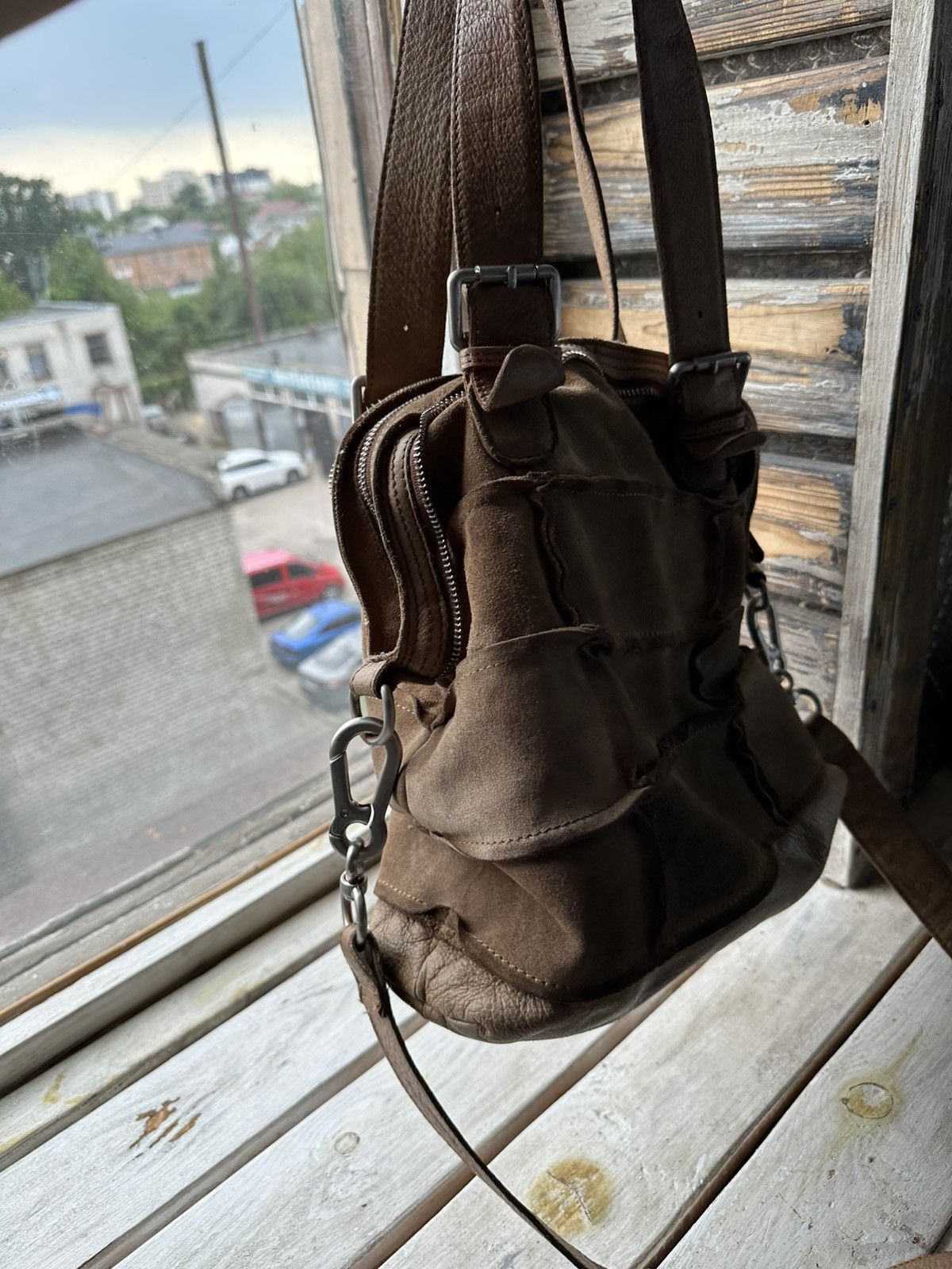 LIEBESKIND BERLIN 🚨Y2K AVANT-GARDE 🚨patchwork Germany style hand bag Y2K 90s Size ONE SIZE - 11 Thumbnail